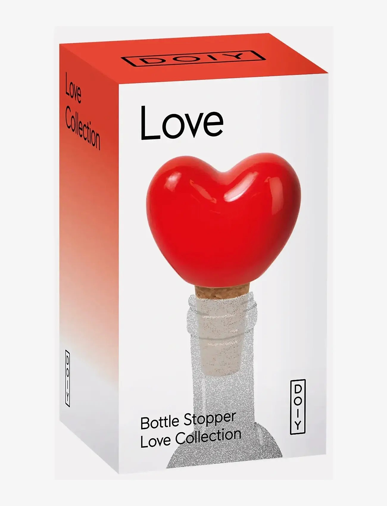 DOIY - Flaskeprop - Love - flaschenöffner & weinverschlüsse - red - 2