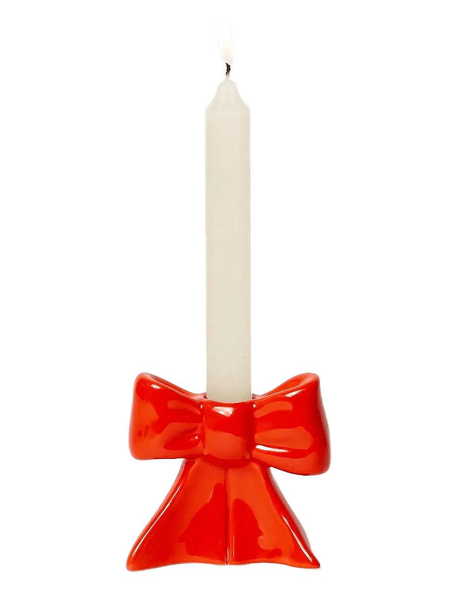 DOIY - Candle Holder, Bow, Small - kerzenständer - red - 1