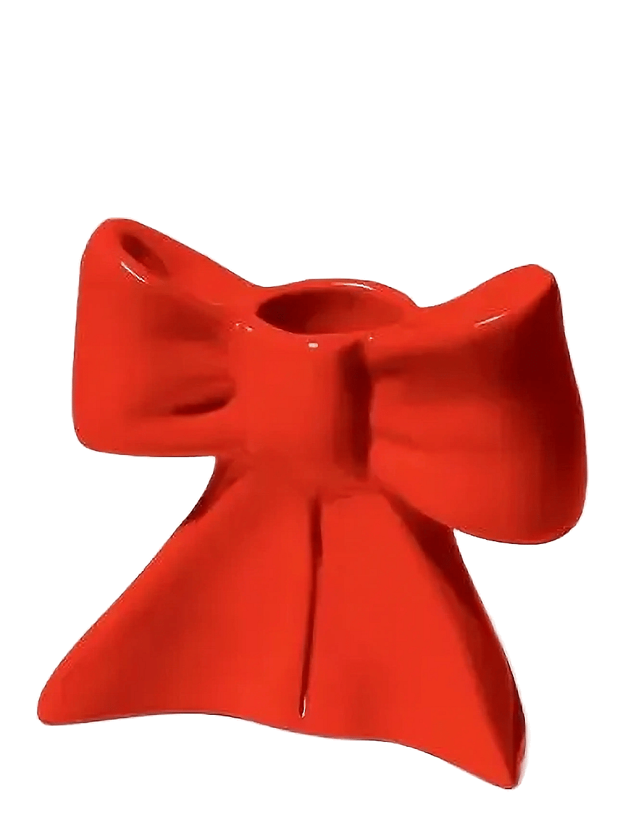 DOIY - Candle Holder, Bow, Small - kerzenständer - red - 2