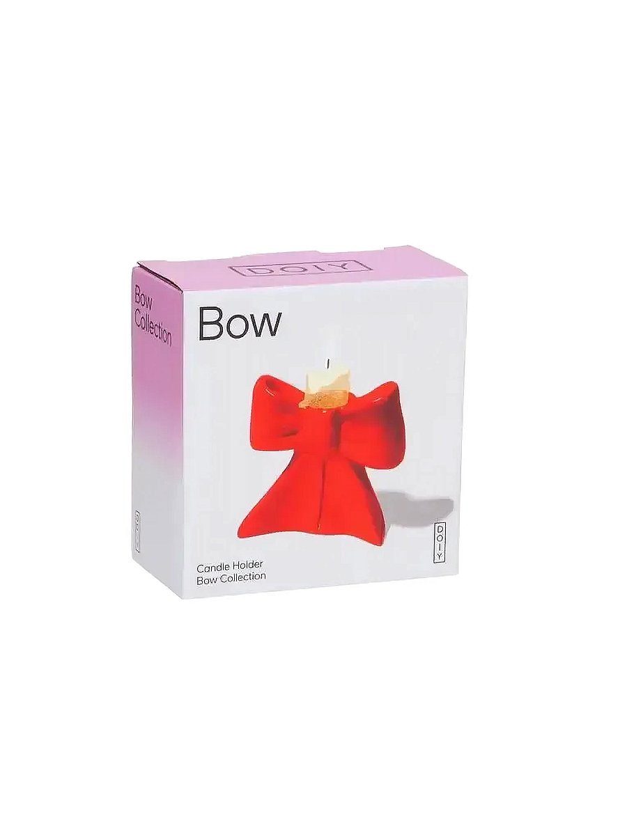 DOIY - Candle Holder, Bow, Small - kerzenständer - red - 3