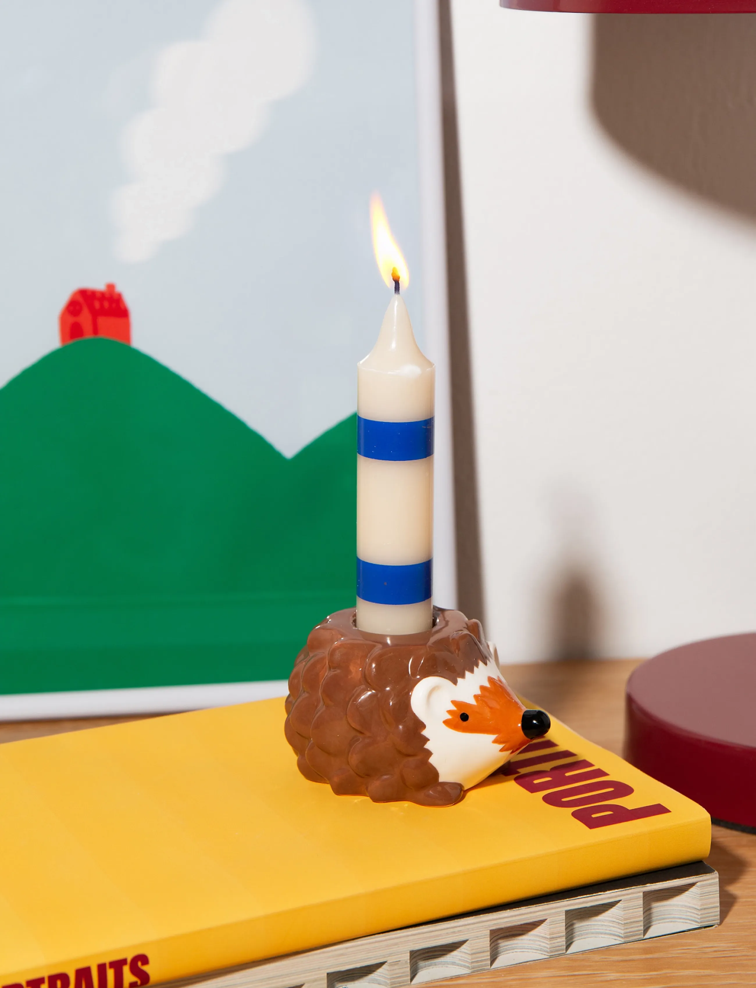 DOIY - Ljusstake – Forest – Hedgehog - brown - 3