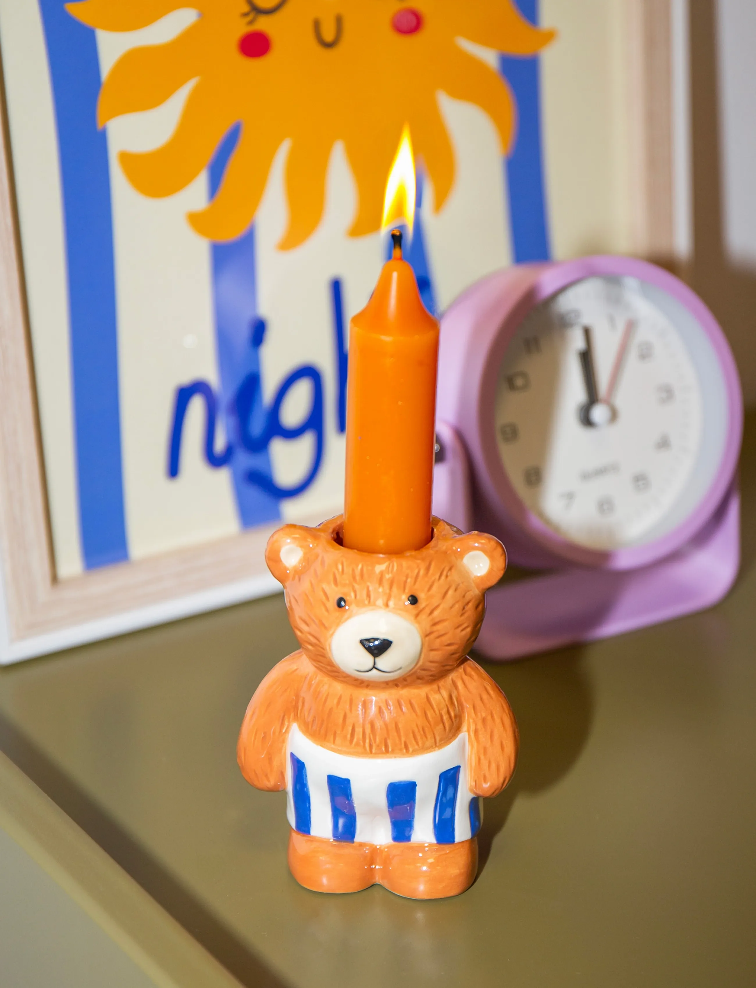 DOIY - Lysestage - Teddy - kerzenständer - brown - 4