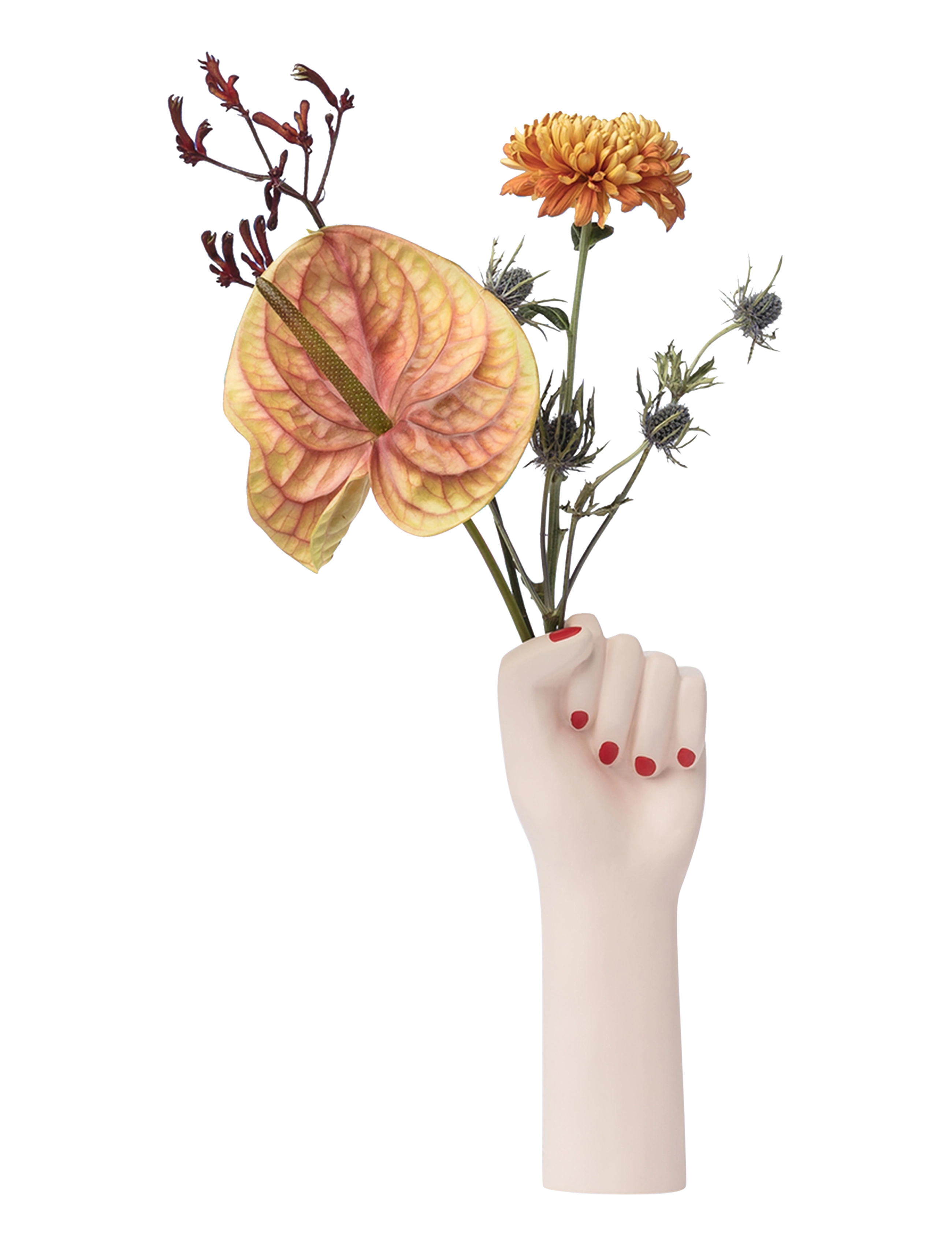 DOIY Vase - Mädchen Power Weiß - H26CM - Unisex