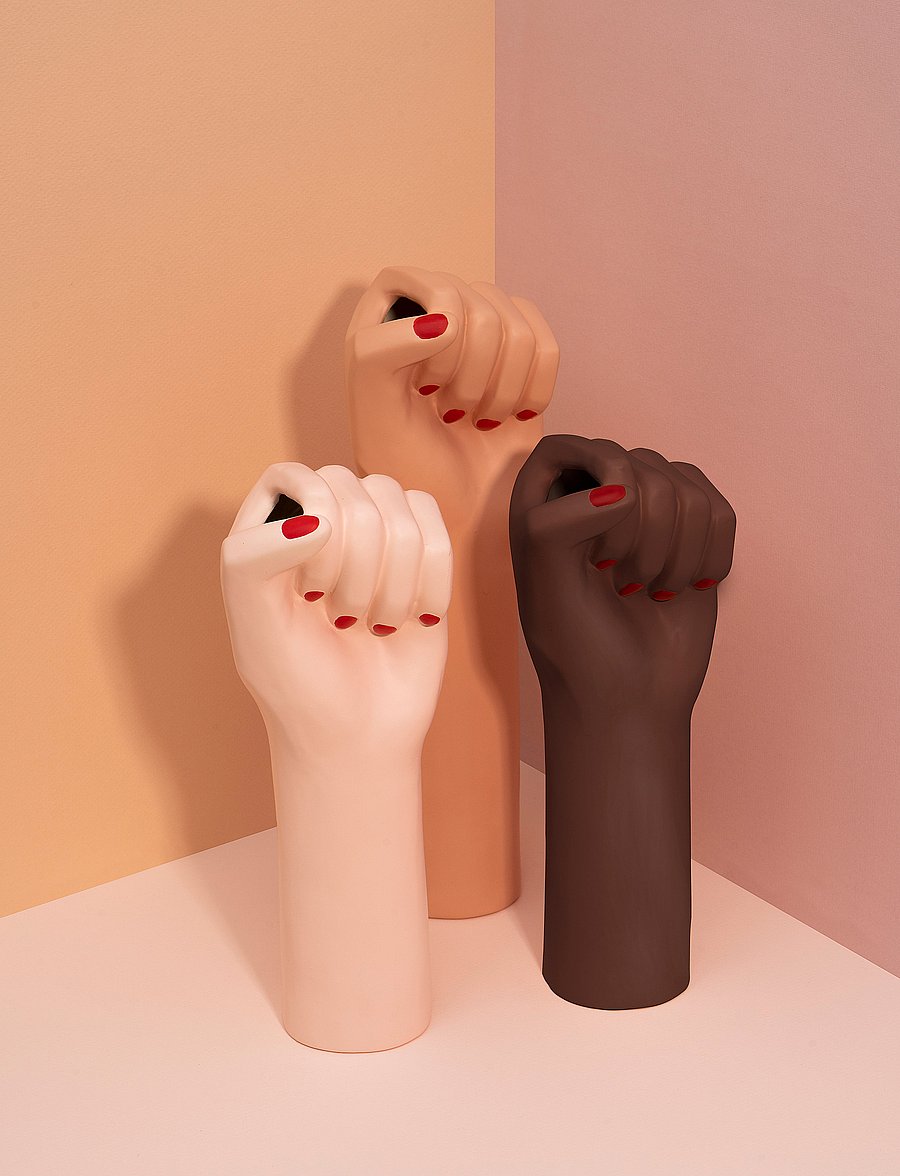 DOIY - Vase - Girl Power - vasen - white - 5