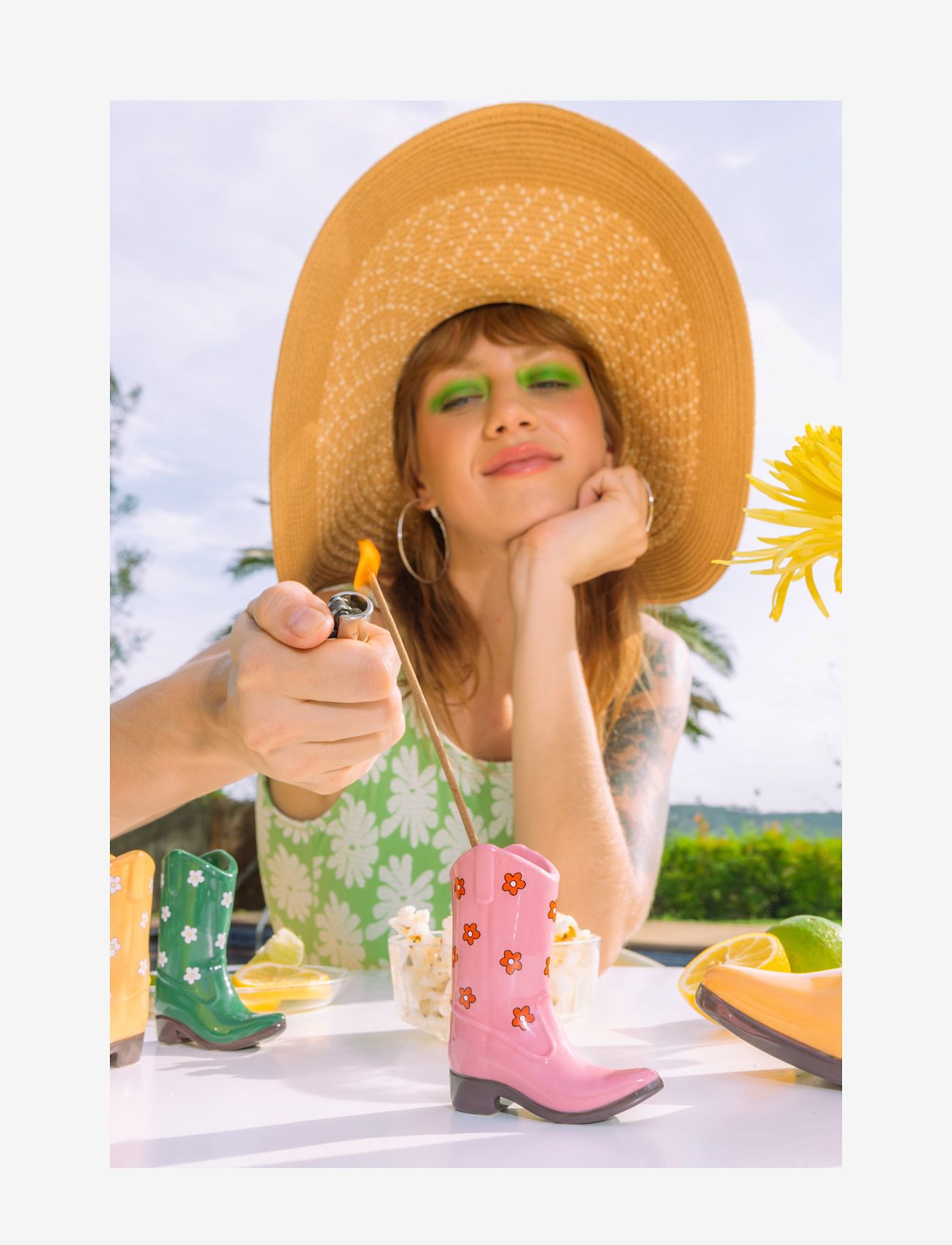 DOIY - Incense holder - Rodeo - Cowboy Boot - pink - 5