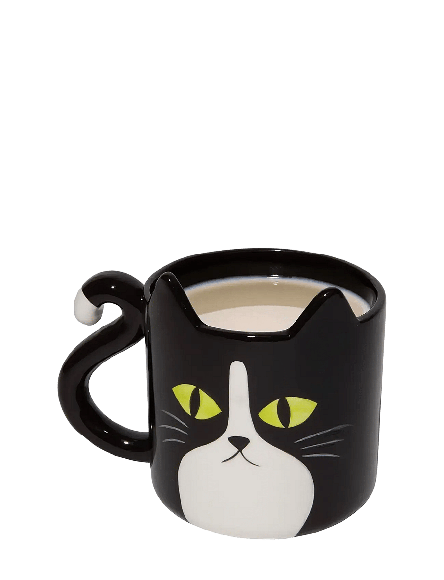DOIY - Krus - Cat - kohvitassid - black - 2