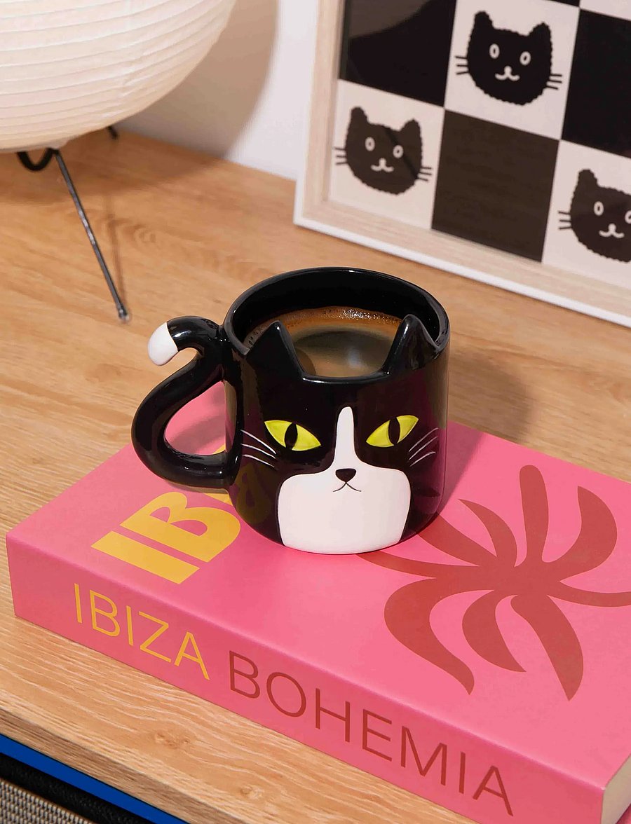 DOIY - Krus - Cat - kohvitassid - black - 0