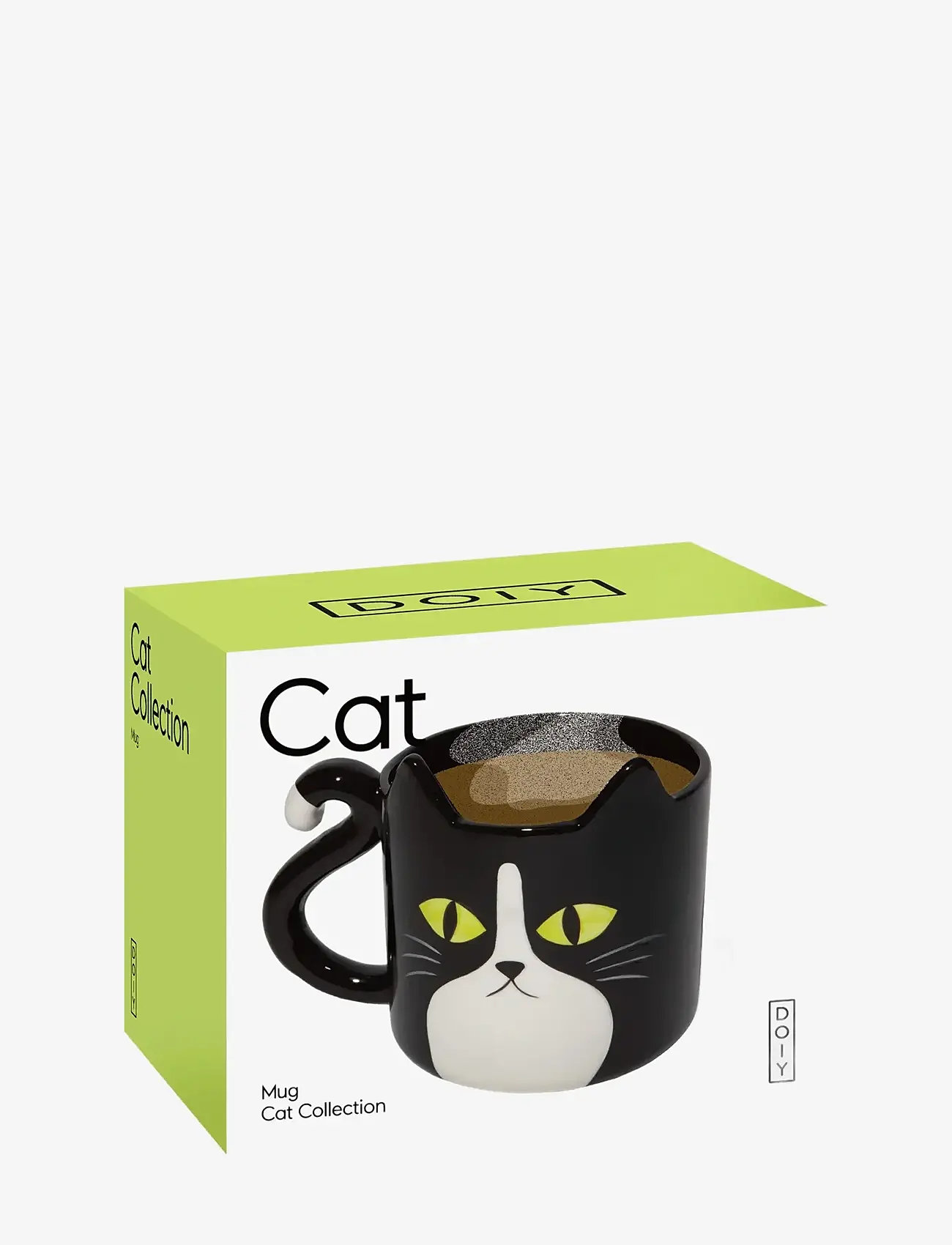 DOIY - Krus - Cat - kaffekopper - black - 4