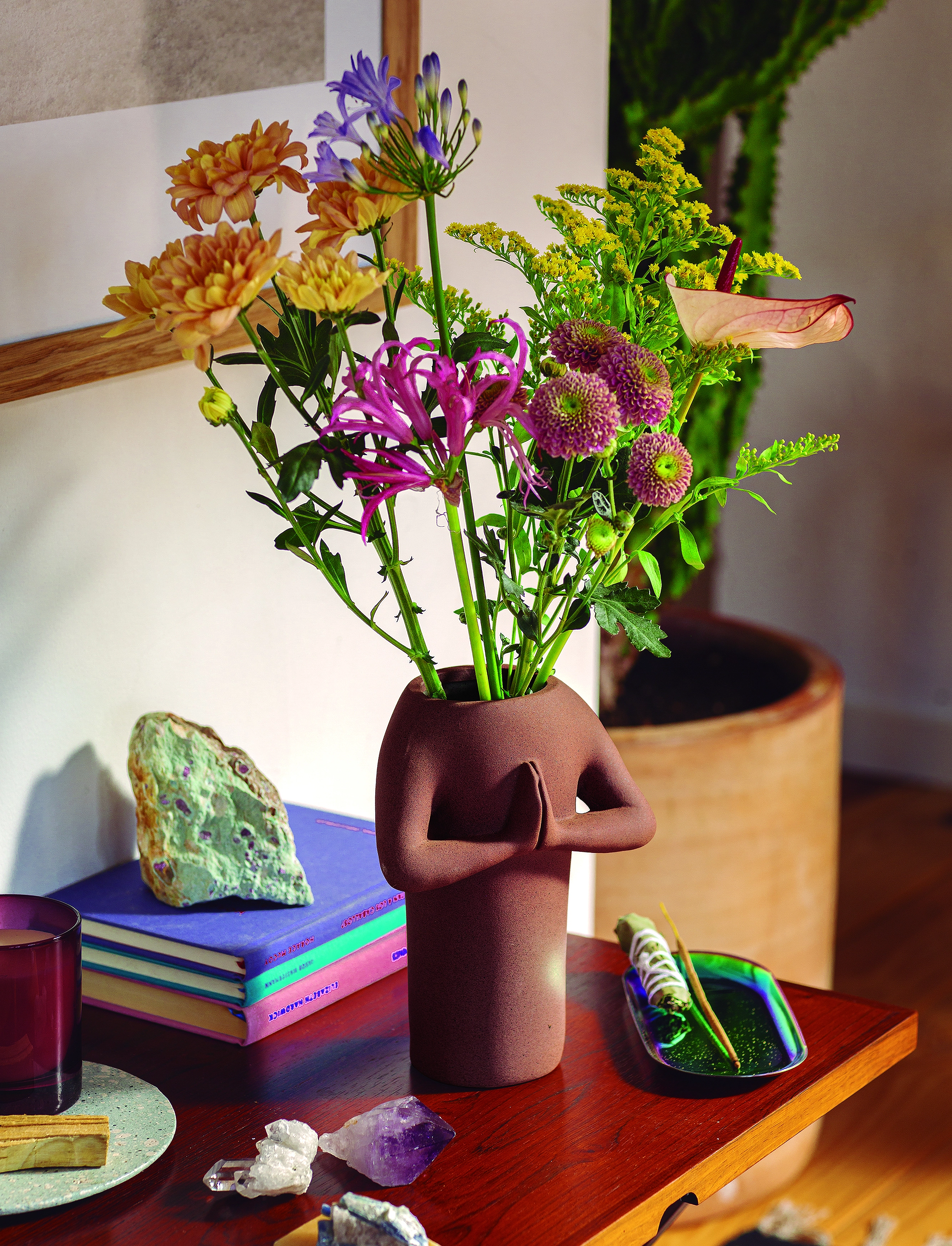 DOIY Vase Namaste Vase, H:20 cm, Decoration, Rosa - Vases, Homeware