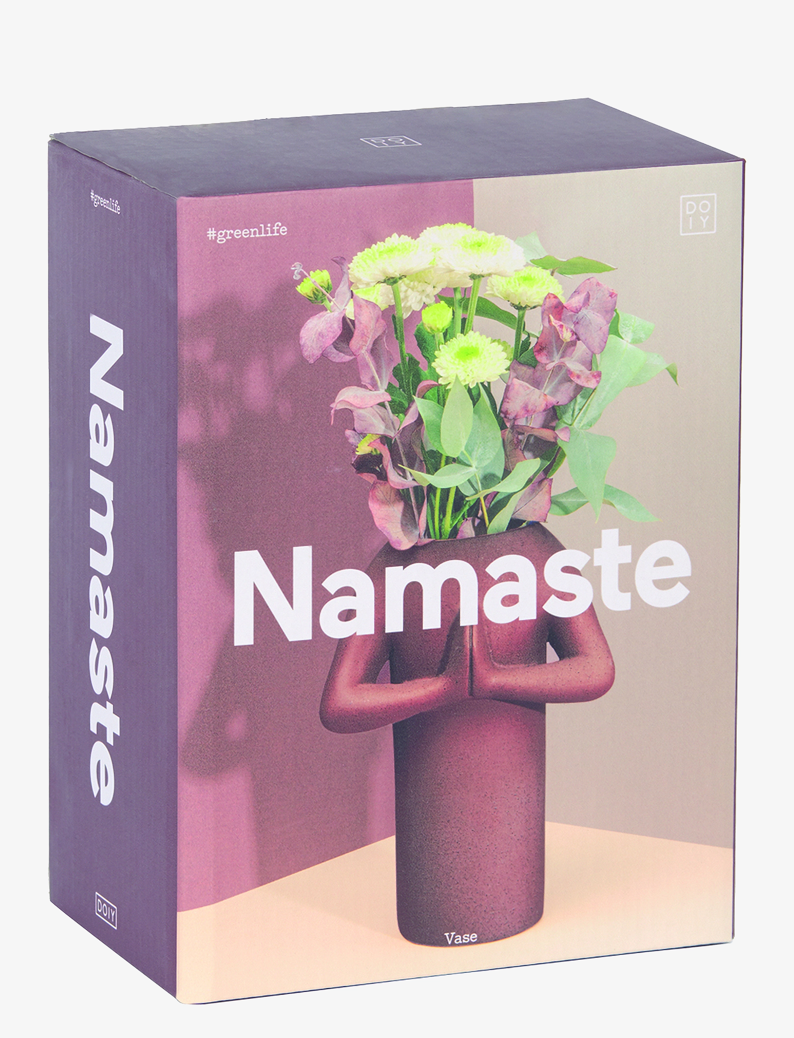 DOIY - Vase - Namaste Vase - sünnipäevakingitused - brown - 1