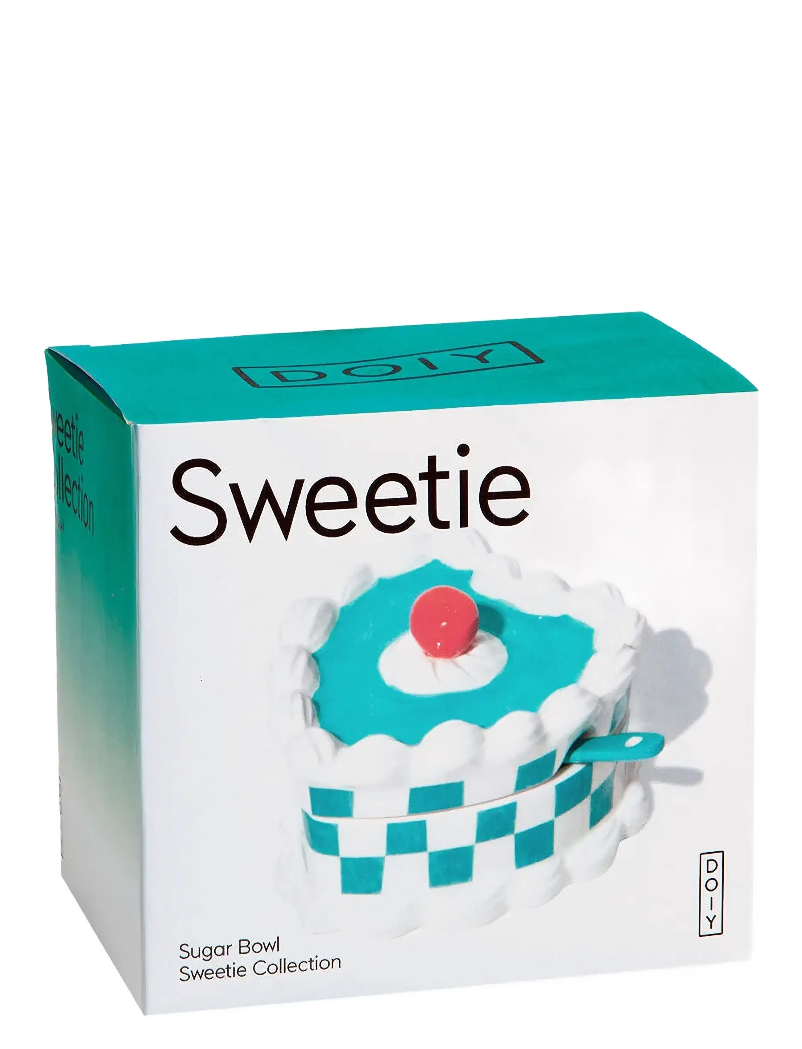 DOIY - Sugar Bowl, Sweetie - zuckerschalen - white and turquoise - 3