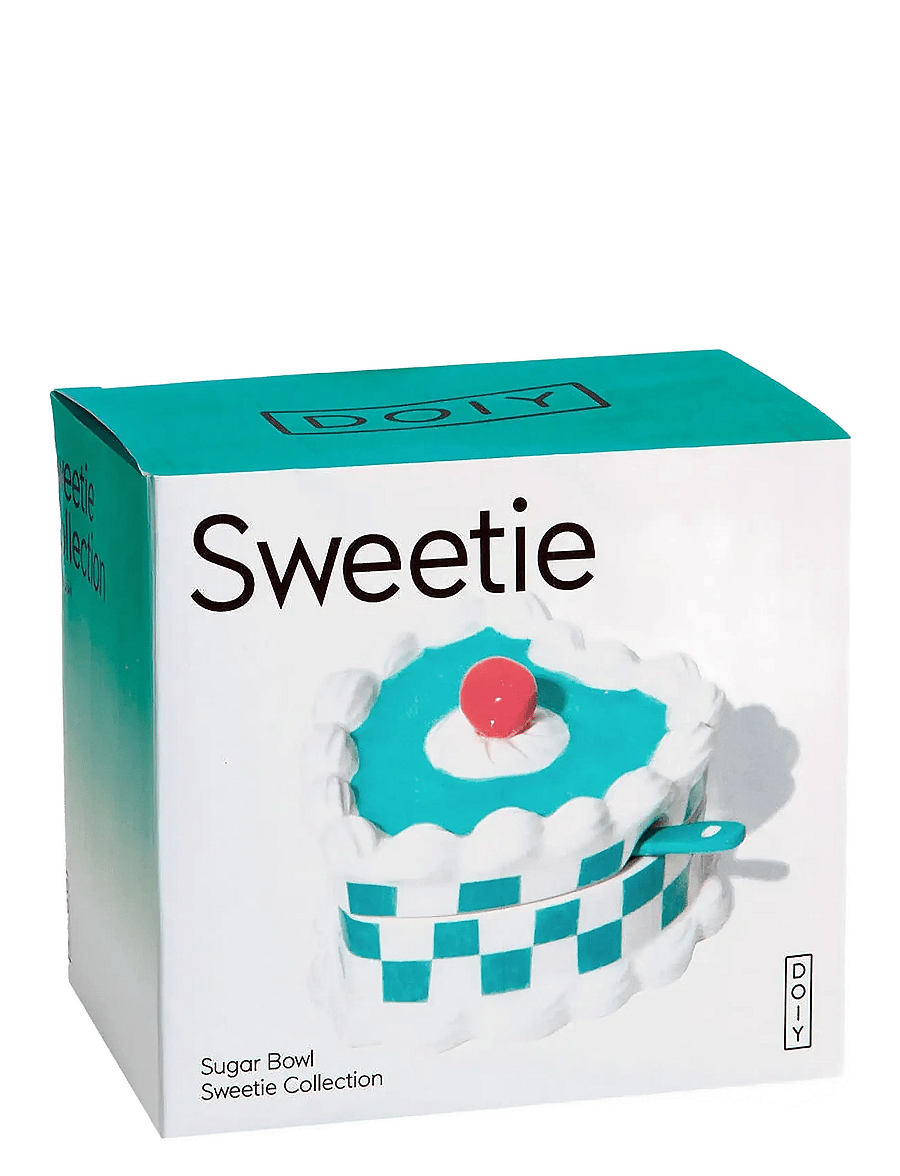 DOIY - Sugar Bowl, Sweetie - zuckerschalen - white and turquoise - 3
