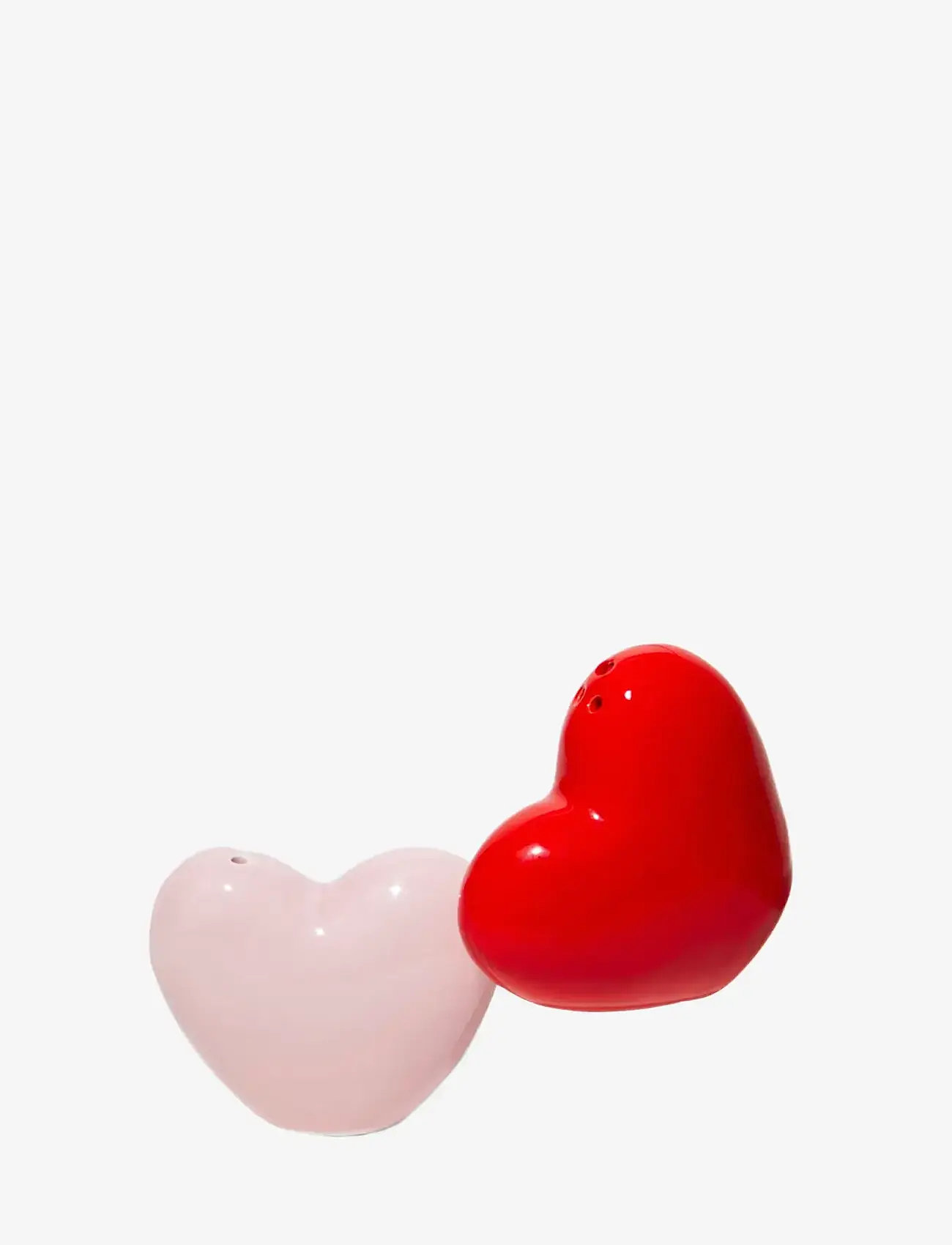 DOIY - Salt og peber sæt - Love - salt & peberkværne - red and pink - 1