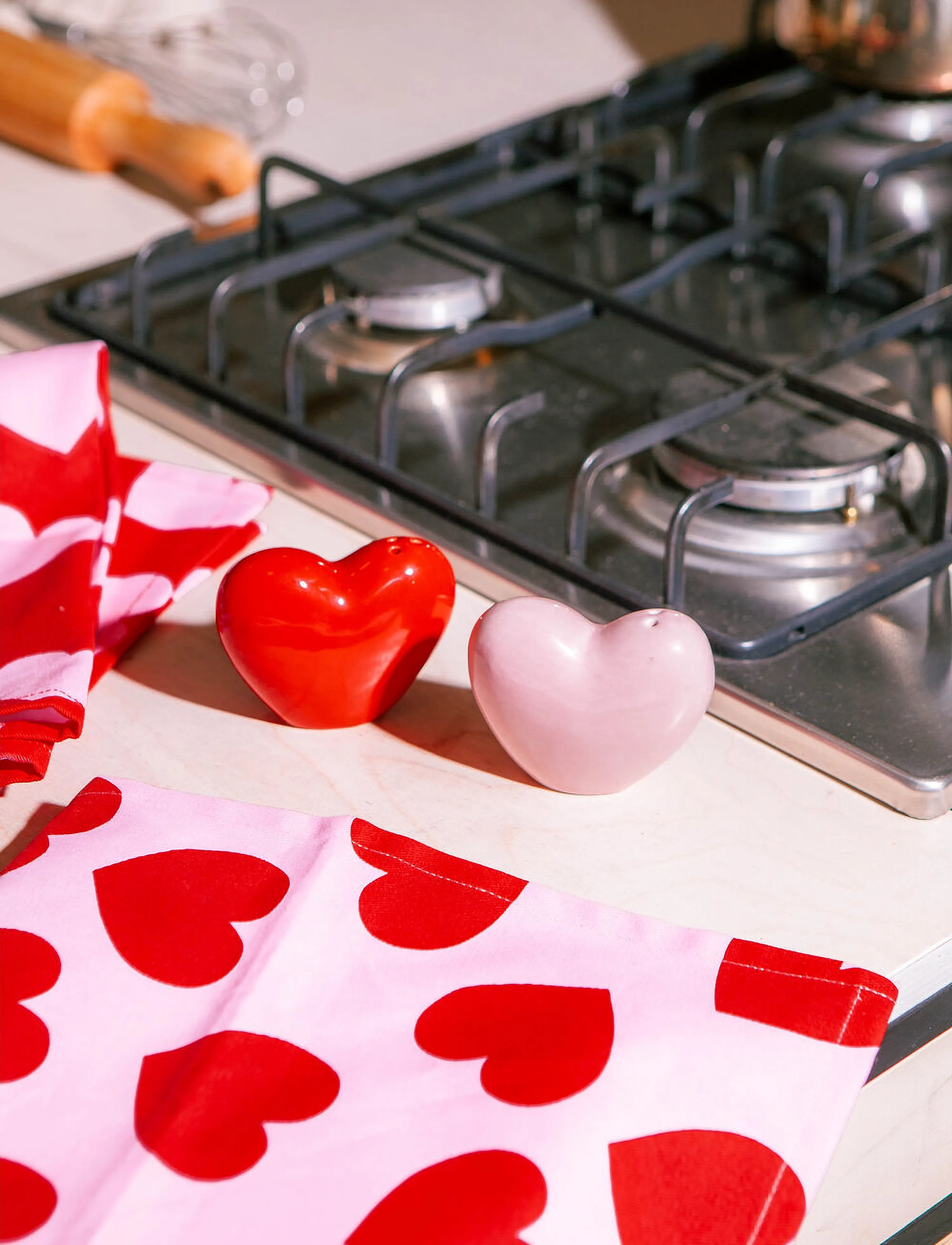 DOIY Salt Og Peber Sæt Love, One Size, Grinders, Rosa - & Pepper Shakers, Homeware