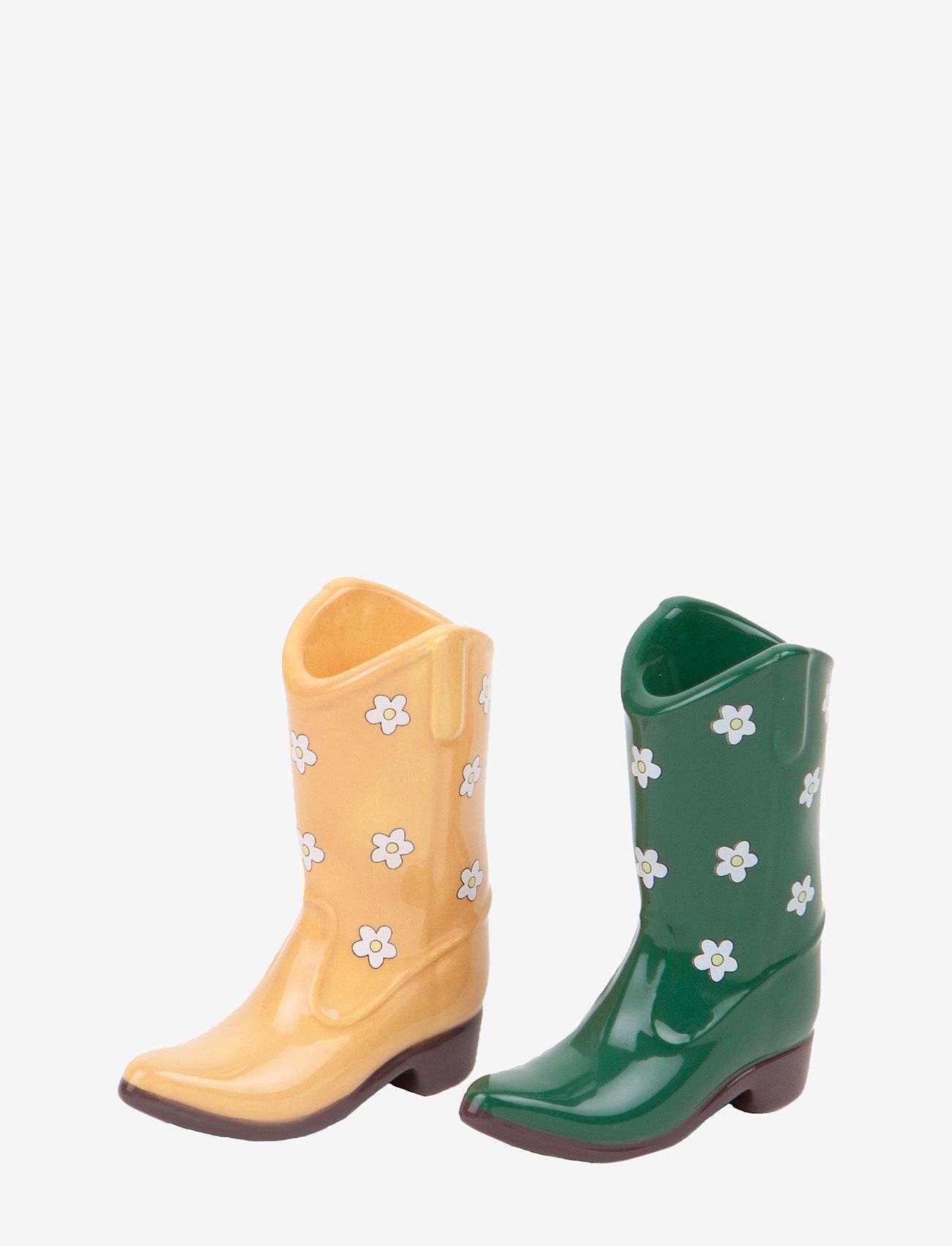 DOIY - Salt & pepper shakers - Rodeo - Cowboy Boot - orange / green - 0