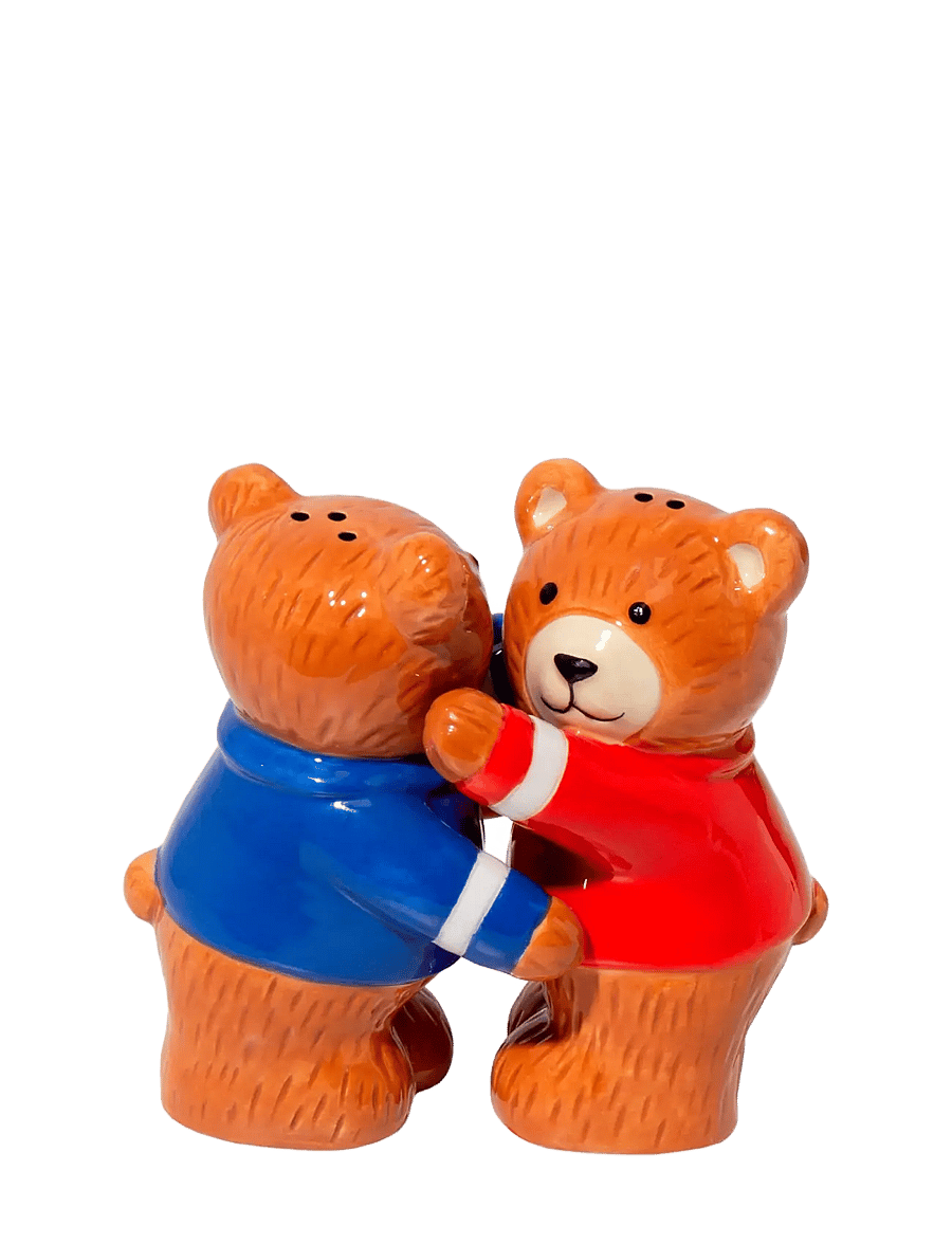 DOIY - Salt og peber sæt - Teddy - soola- ja pipraveskid - brown - 1