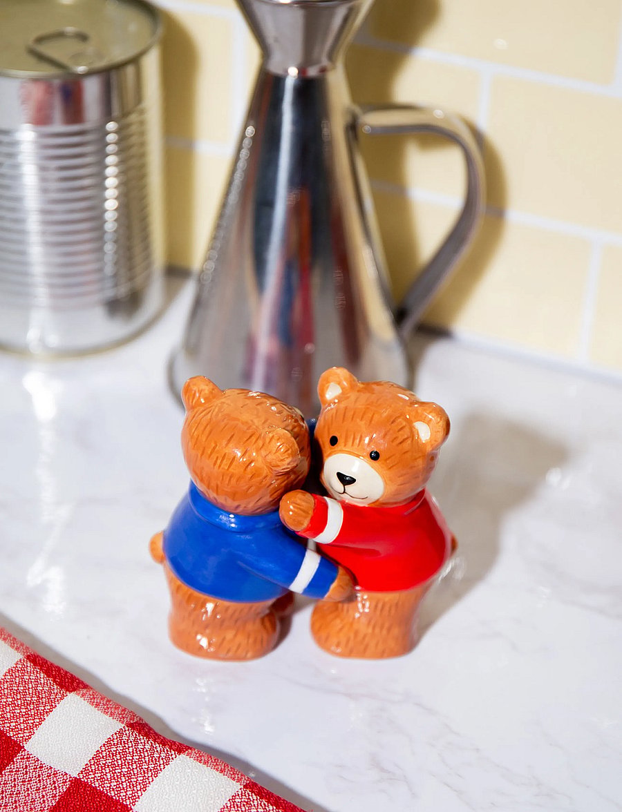 DOIY - Salt og peber sæt - Teddy - soola- ja pipraveskid - brown - 0