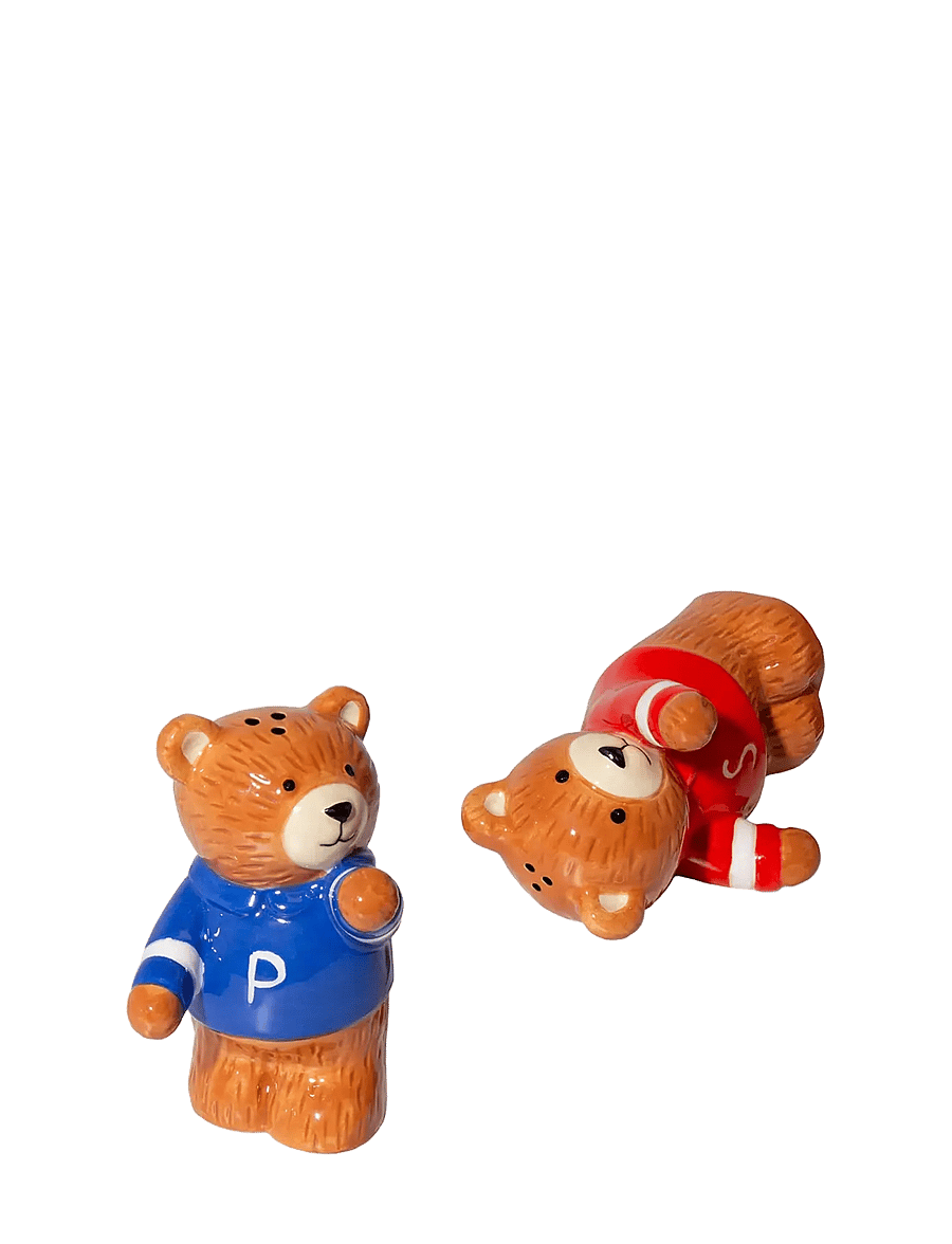 DOIY - Salt og peber sæt - Teddy - soola- ja pipraveskid - brown - 2