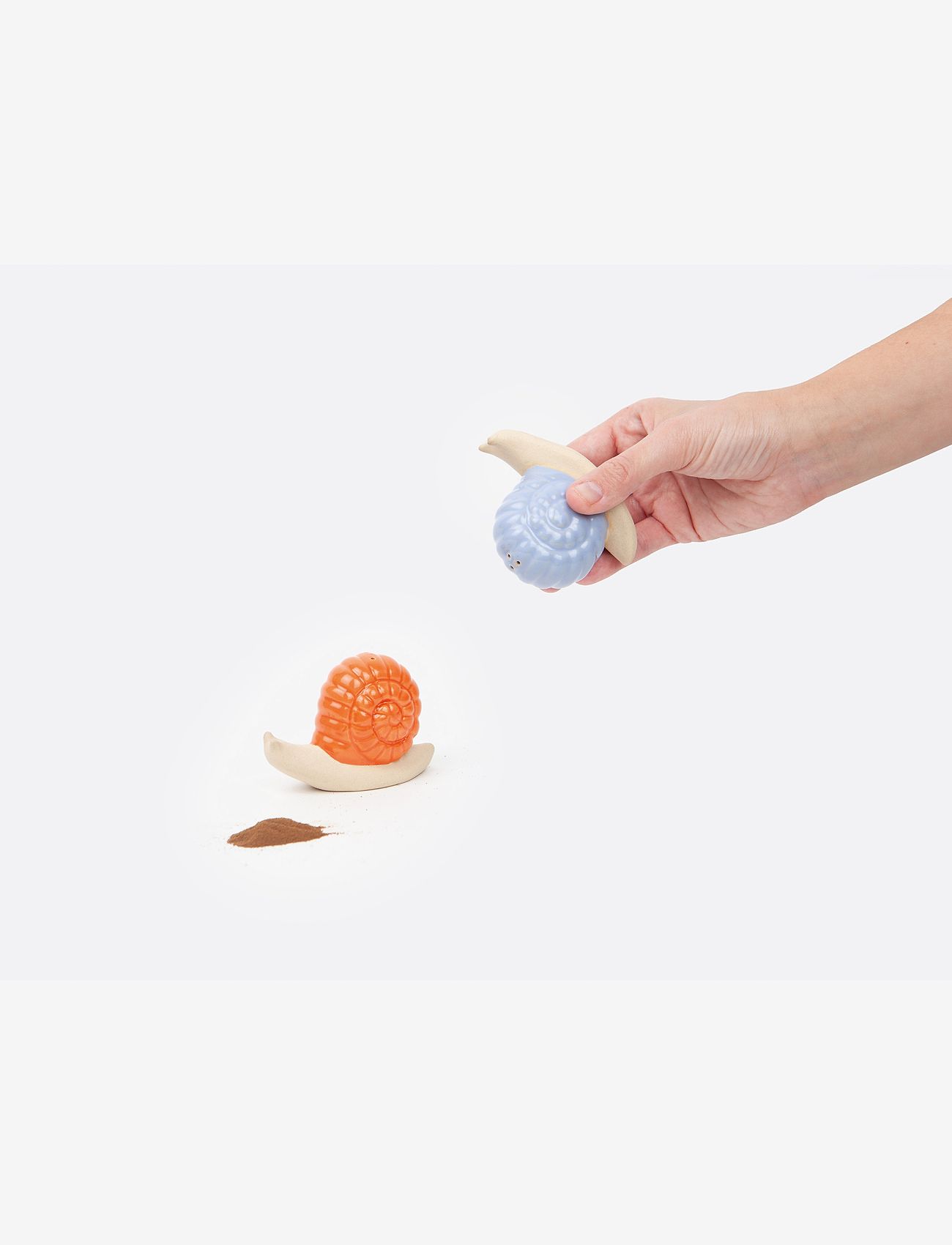 DOIY - Salt -og peber sæt - Woodland - Snail - lilac / orange - 1