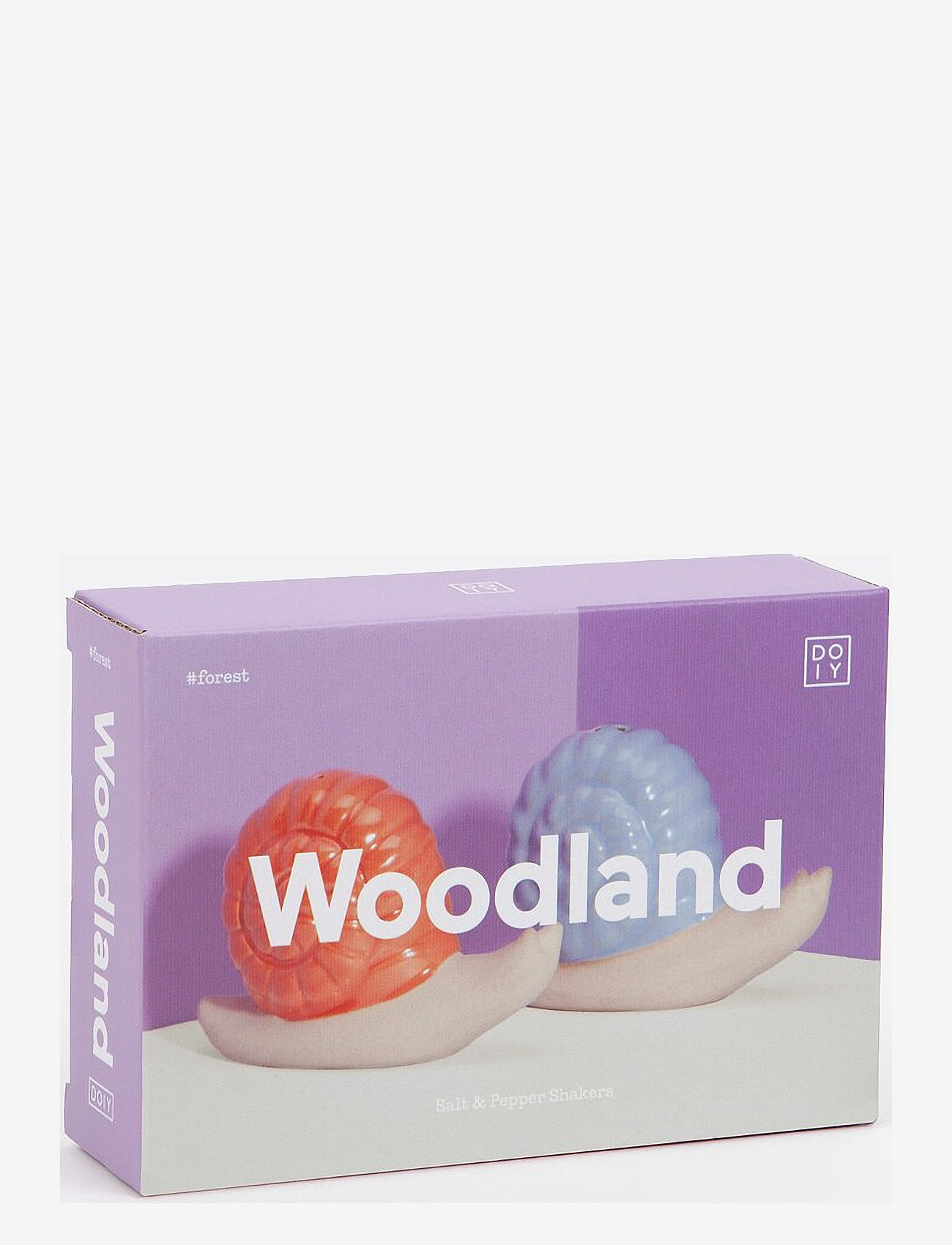 DOIY - Salt -og peber sæt - Woodland - Snail - lilac / orange - 2