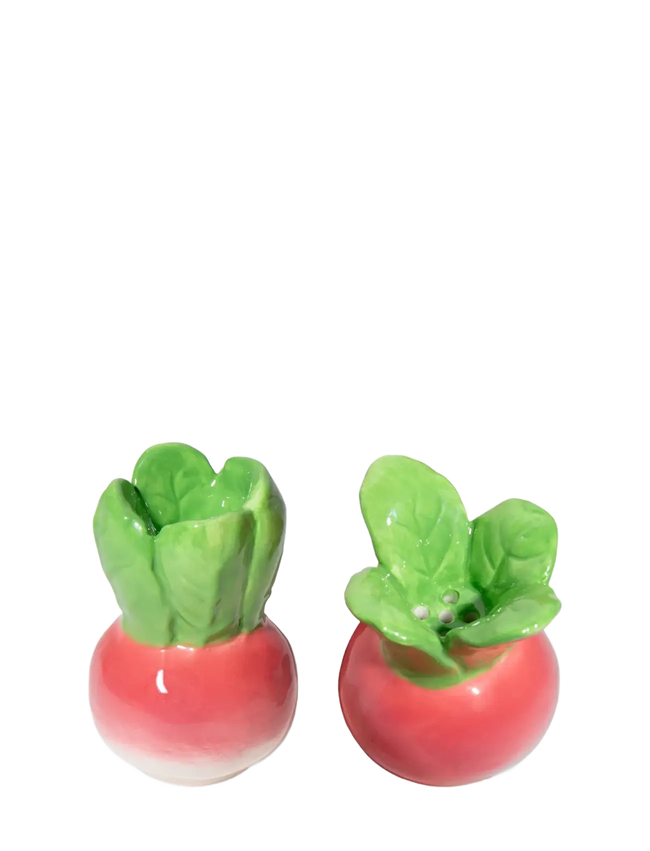 DOIY Salt Og Peber Sæt Radish, Salt- og peberbøsse, Pink, Str: H9.8CM