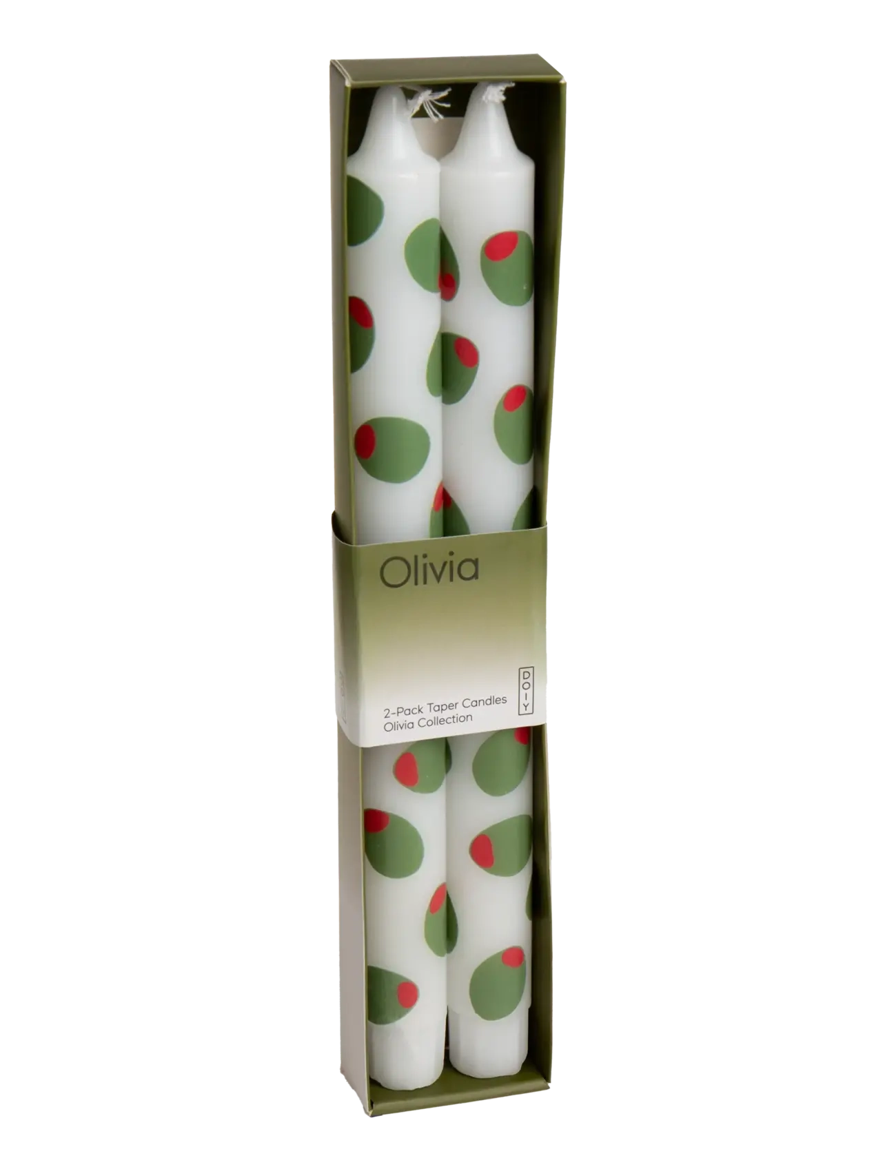 DOIY - Taper Candles - madalaimad hinnad - green olivia - 1