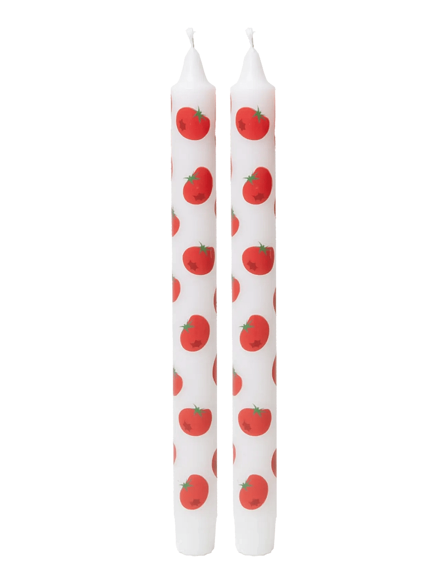 DOIY - Taper Candles - pikad küünlad - tomato - 1