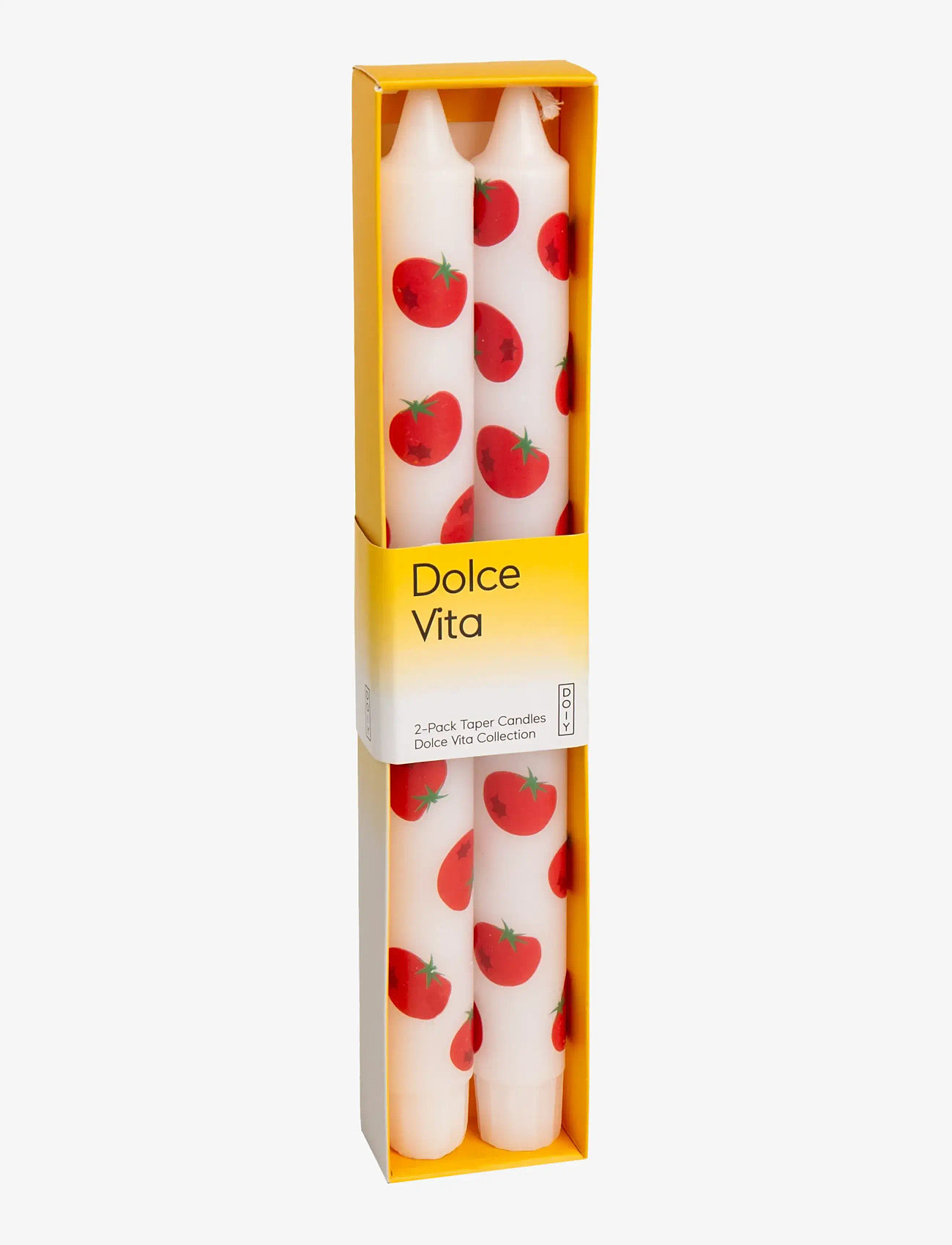 DOIY - Taper Candles - tischkerzen - tomato - 1