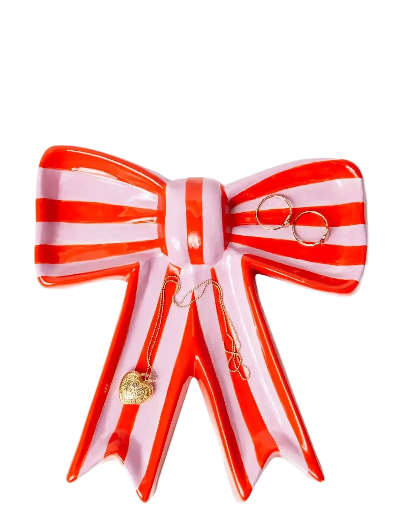 DOIY Opbevaringsskål - Bow Pink - 18.5X20CM - Unisex