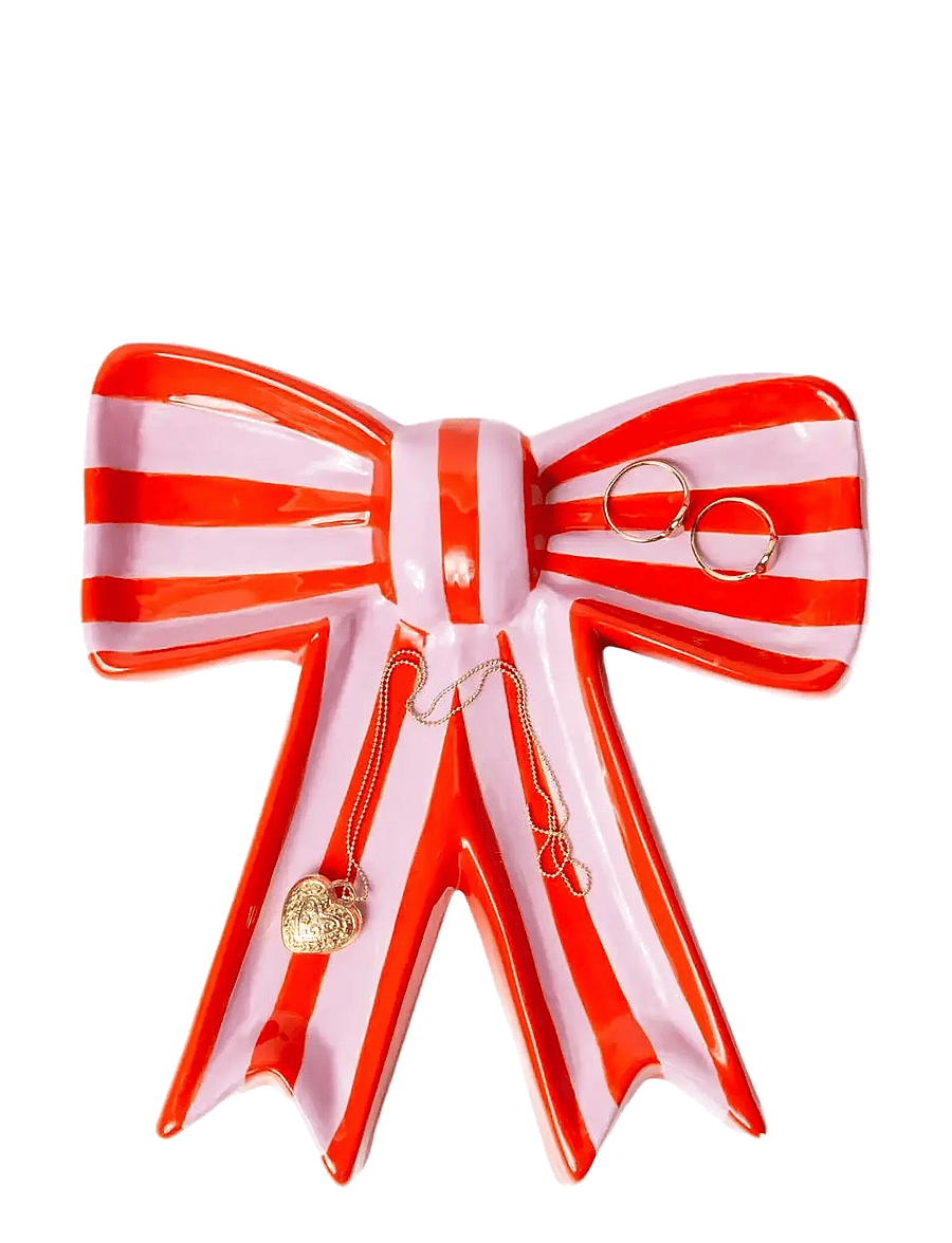 DOIY - Trinket Tray, Bow - tabletts - red and pink - 1