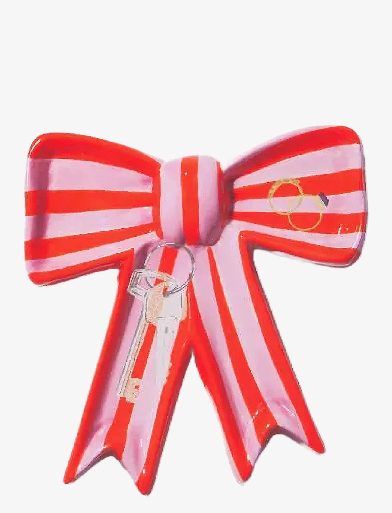 DOIY - Trinket Tray, Bow - shop by price - red and pink - 1