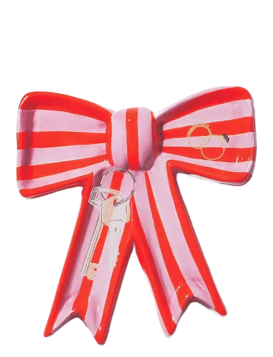 DOIY - Trinket Tray, Bow - tabletts - red and pink - 2
