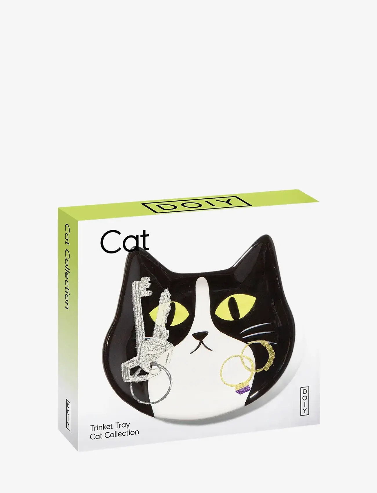 DOIY - Opbevaringsskål - Cat - dekorative platter & skåle - black - 3