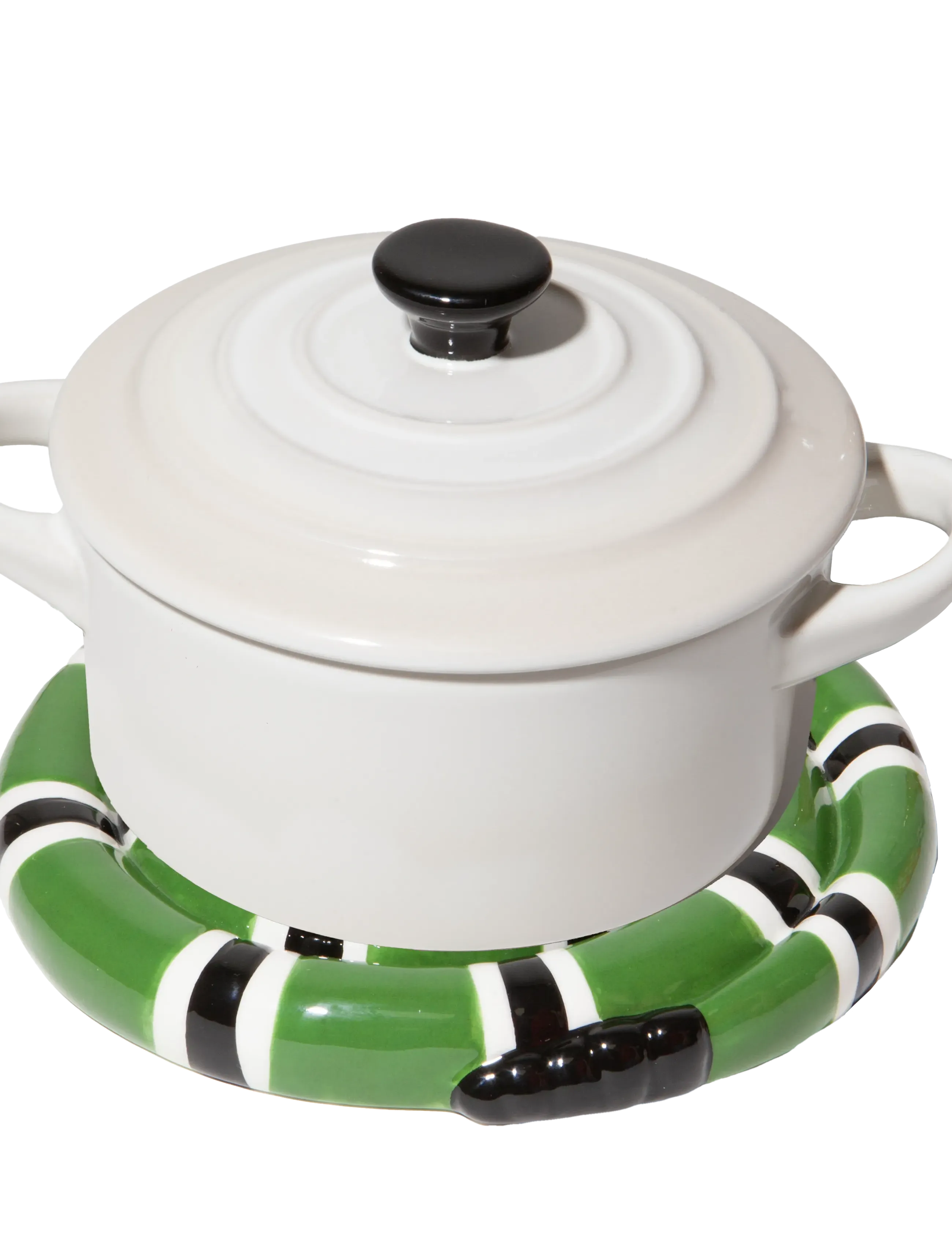 DOIY Bordskåner Snake Green, H3 cm, Pots & Pans, Grün - Pot Coasters, Homeware