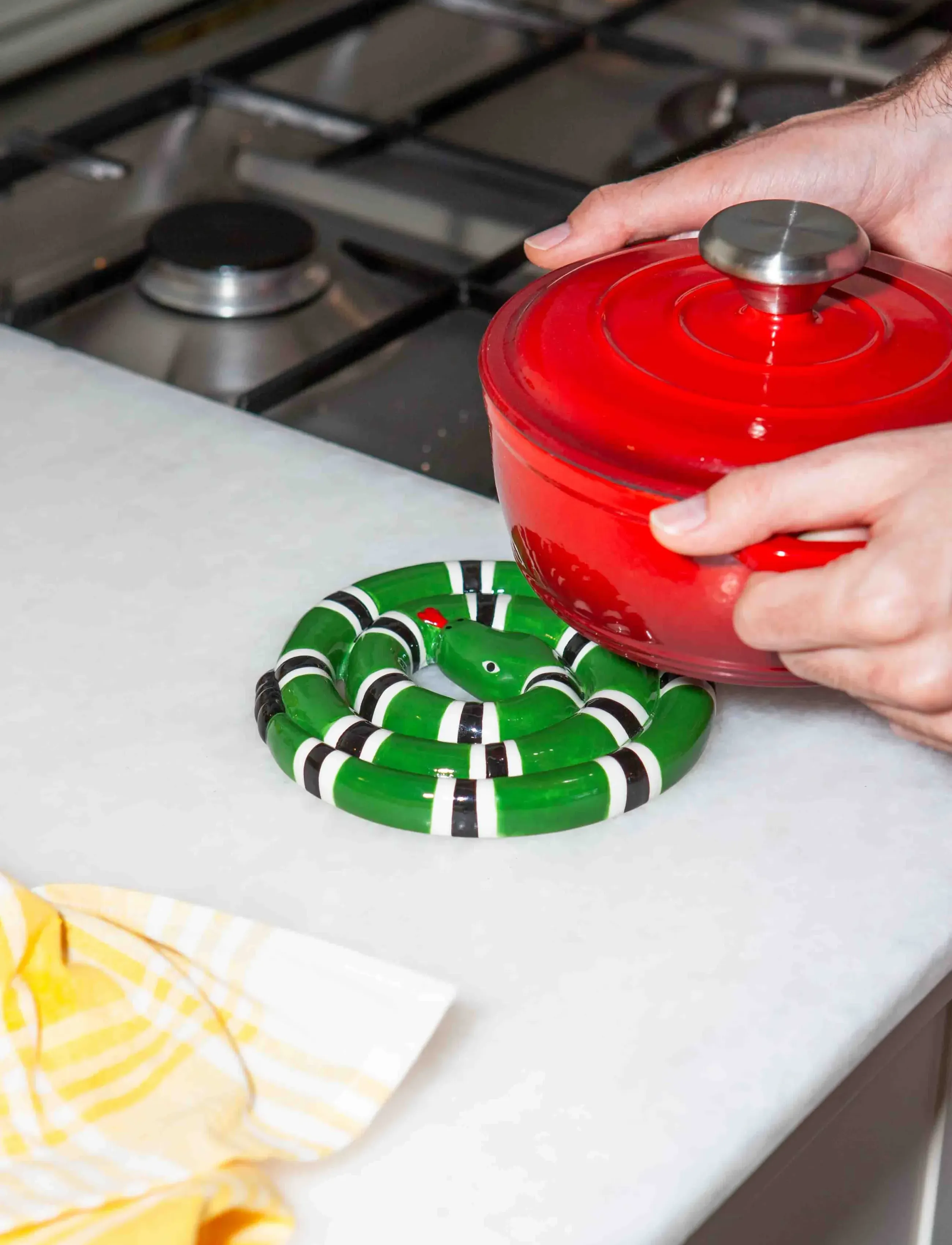 DOIY - Snake Trivet - green - 4