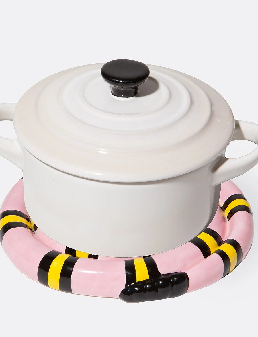 DOIY - Snake Trivet - pink - 4