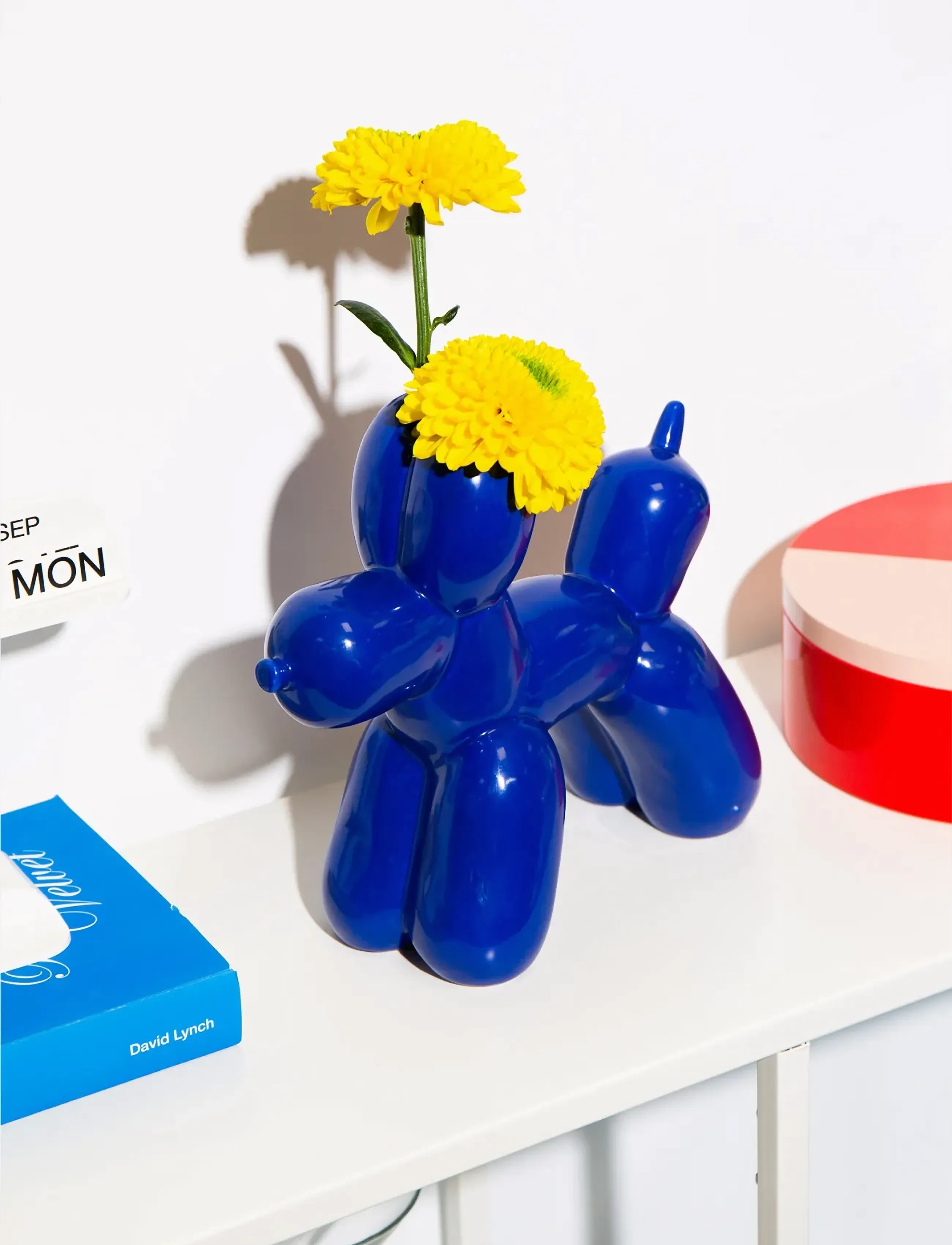DOIY Vase - Bobby - Blue, H21 cm, Blue, Vases > Other Vases, Unisex