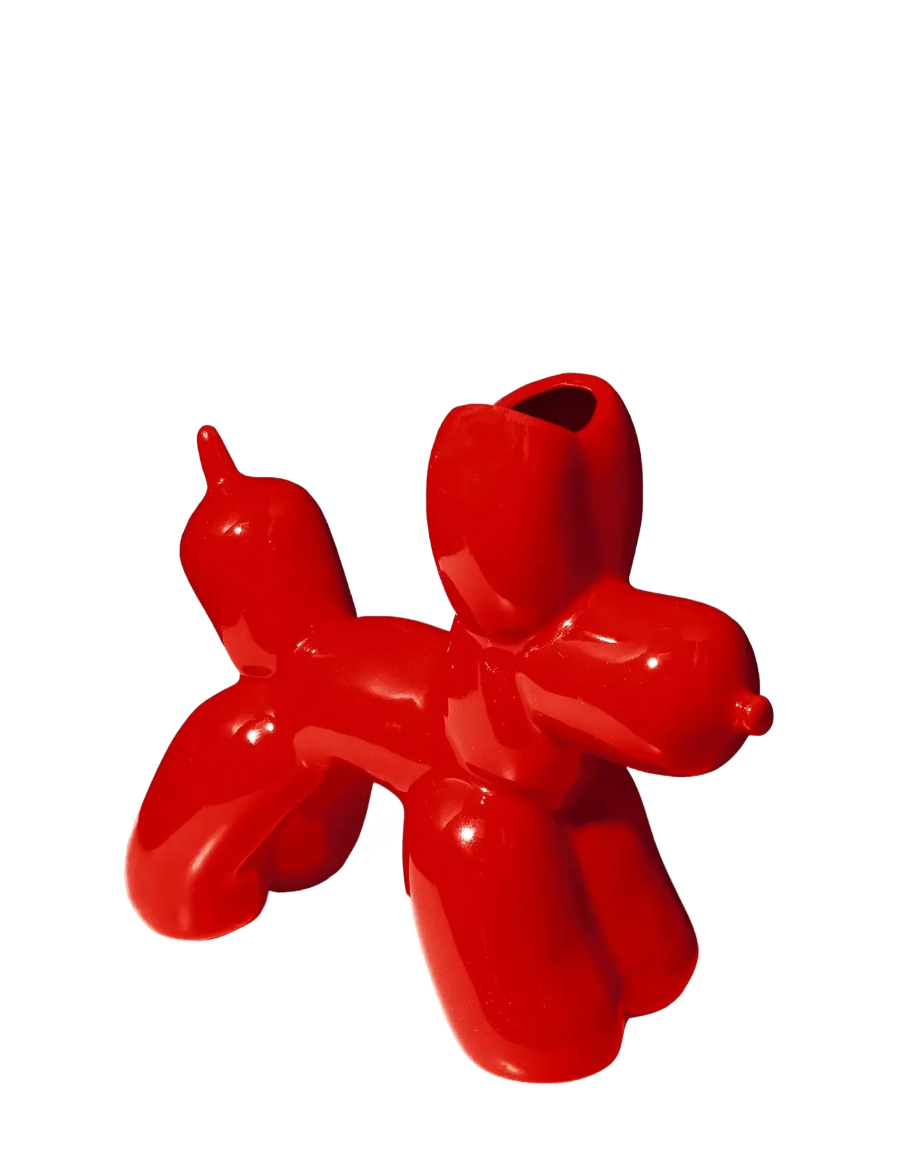 DOIY Vase Bobby Red, Vase, Rød, Str: H21CM