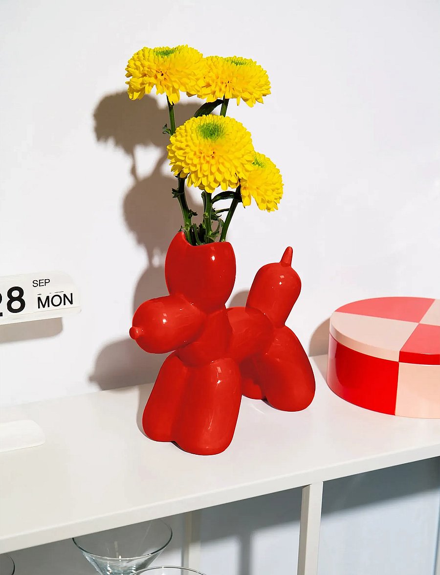 DOIY - Vase - Bobby - red - 0