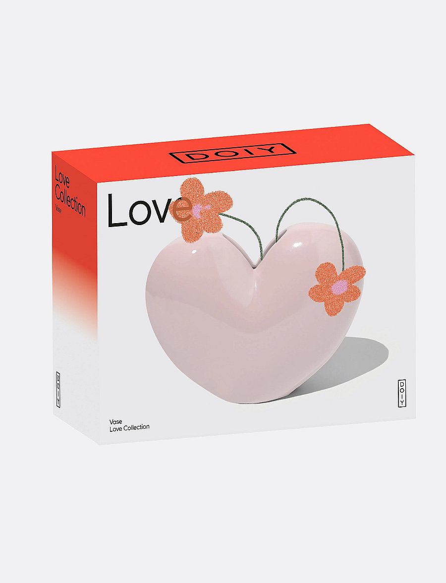 DOIY - Vase, Love - valentinstaggeschenke - pink - 3