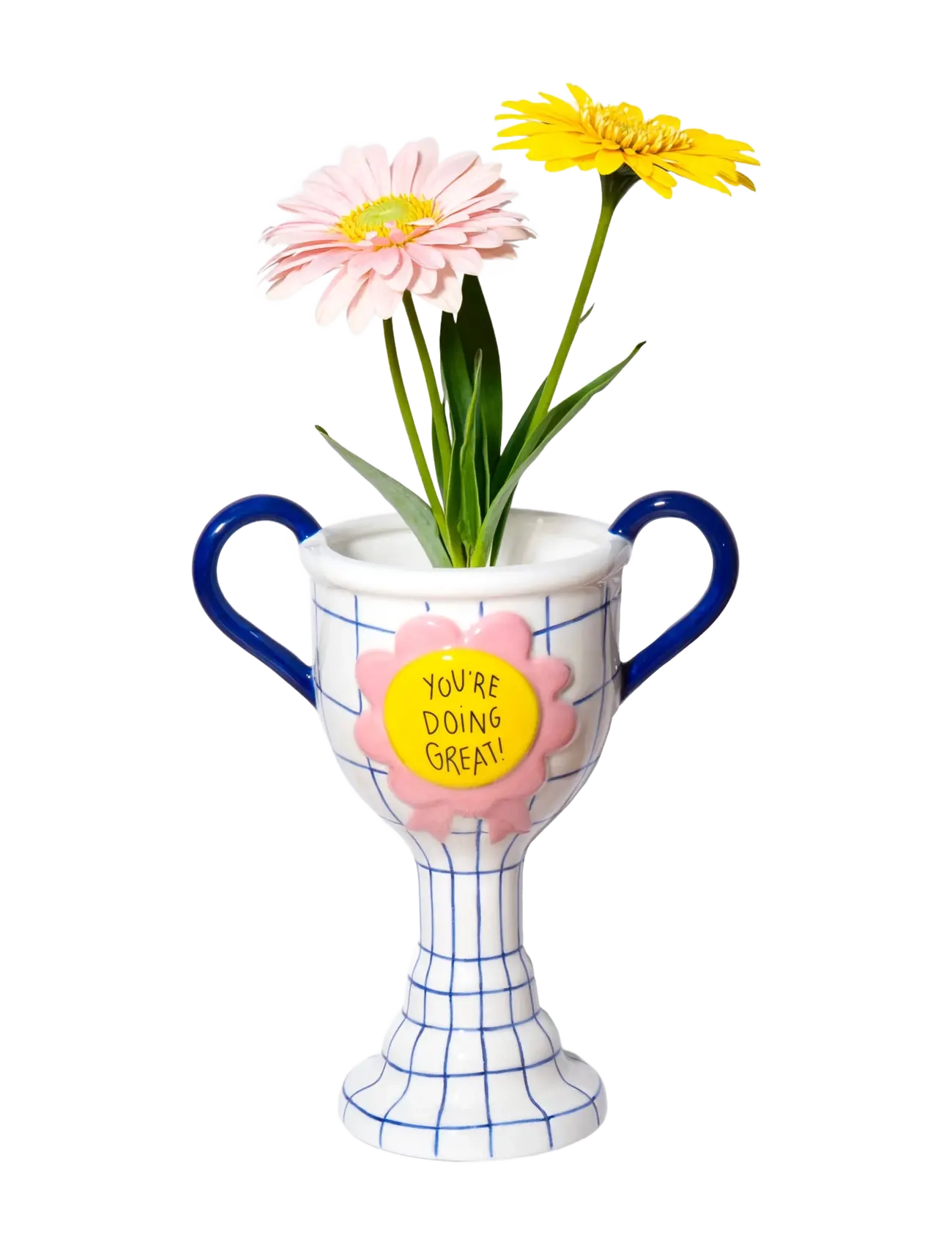 DOIY Vase - Trophy - You're doing great - DOIY - WHITE / white