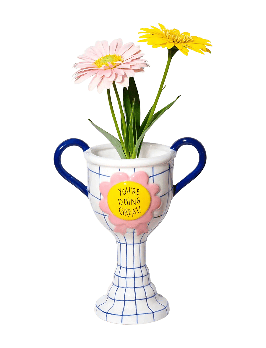 DOIY - Vase - Trophy - You're doing great - vaasid - white - 1