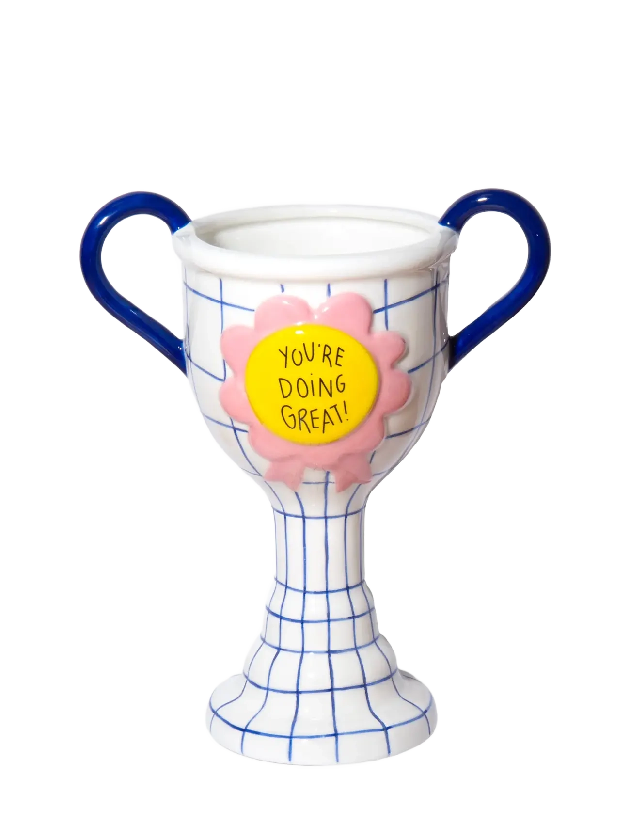 DOIY - Vase - Trophy - You're doing great - vasen - white - 2