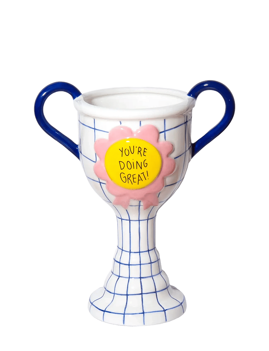 DOIY - Vase - Trophy - You're doing great - vaasid - white - 2