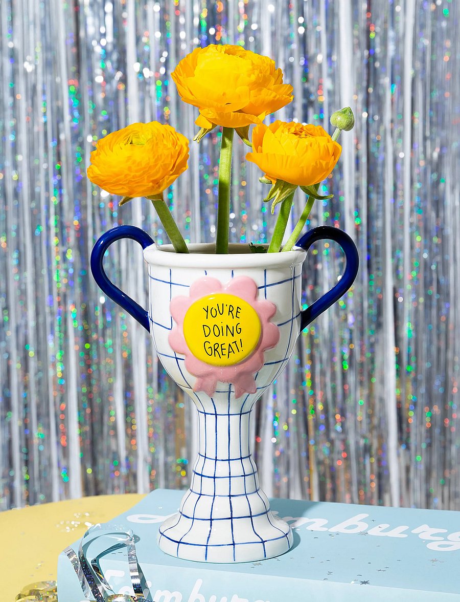 DOIY - Vase - Trophy - You're doing great - vaasid - white - 0