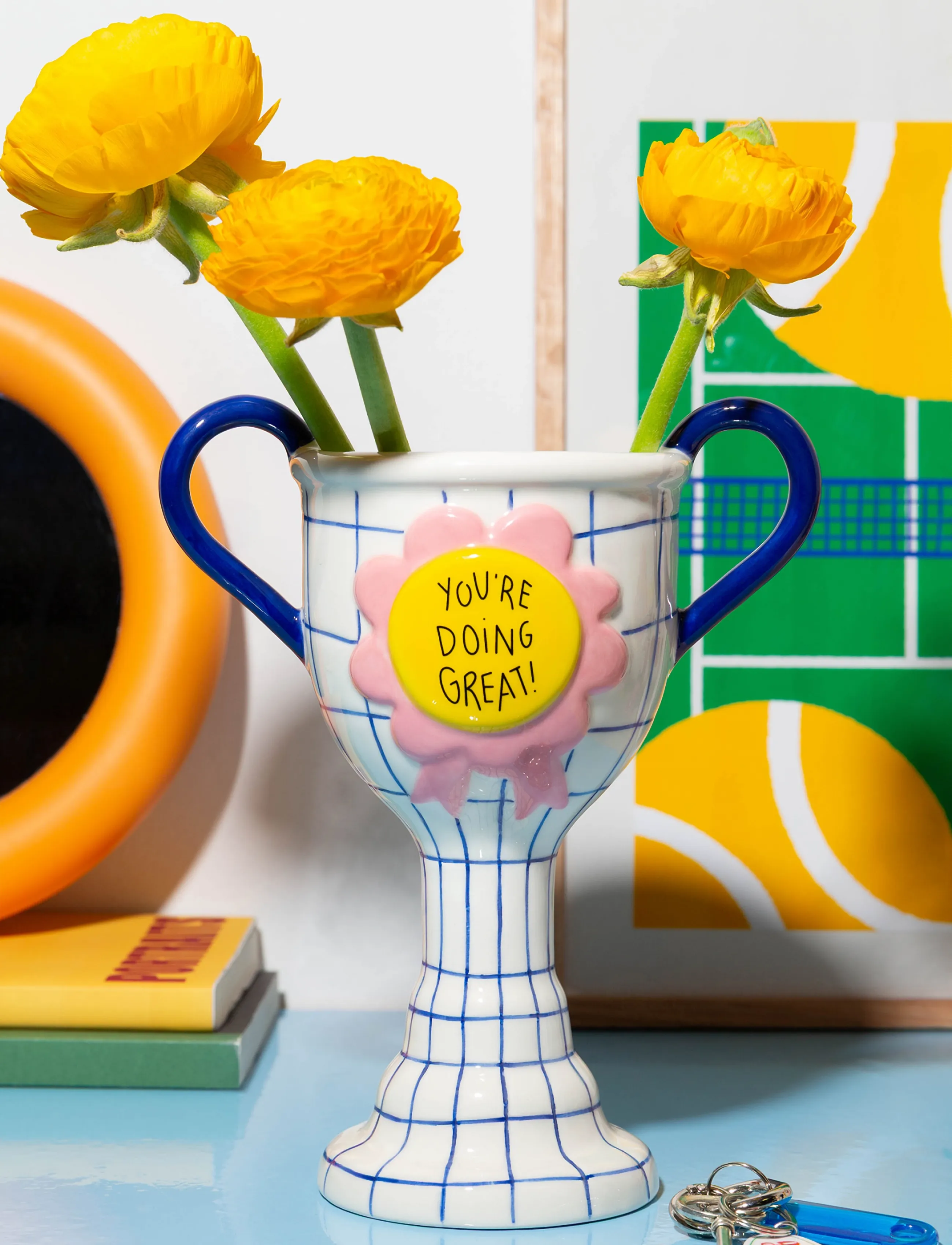DOIY - Vase - Trophy - You're doing great - vasen - white - 4