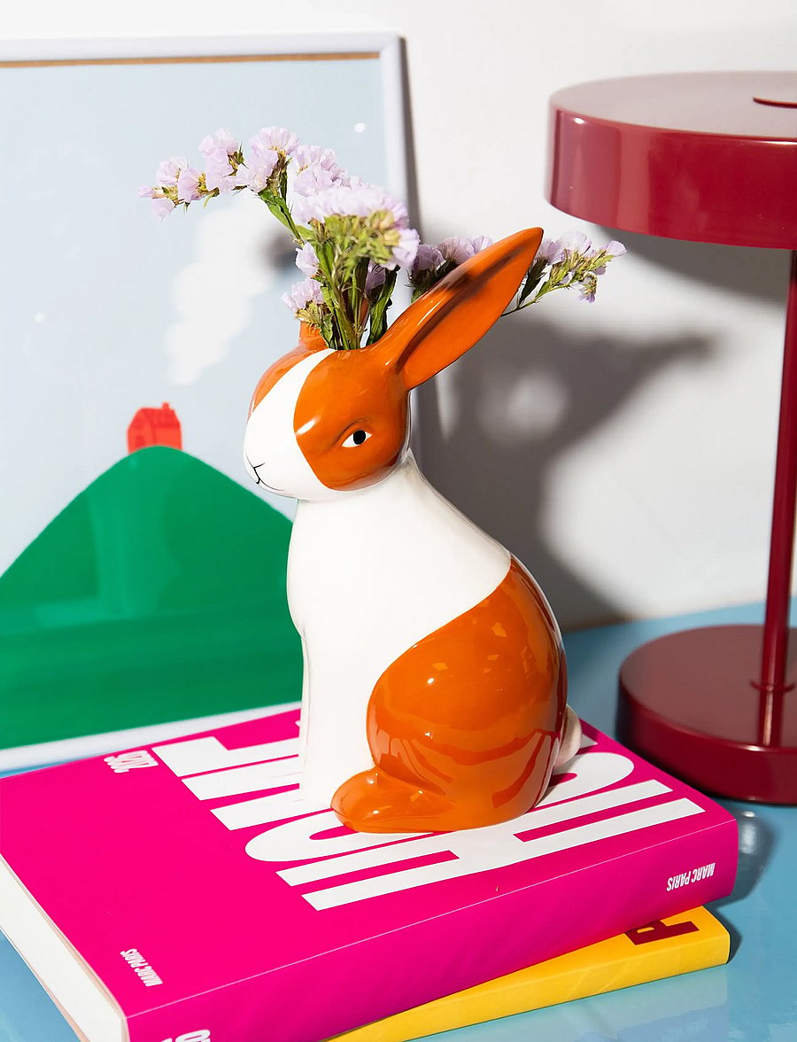 DOIY - Vase - Forest - Bunny - vaasid - grey - 0
