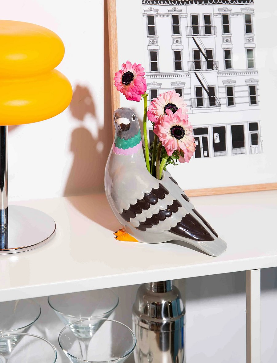 DOIY - Vase - Pigeon - vaasid - grey - 0