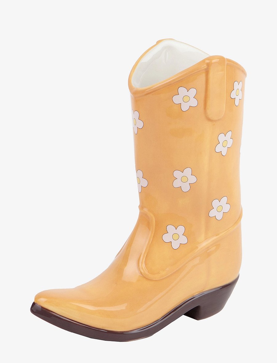 DOIY - Vase - Rodeo - Cowboy Boot - vasen - yellow - 2