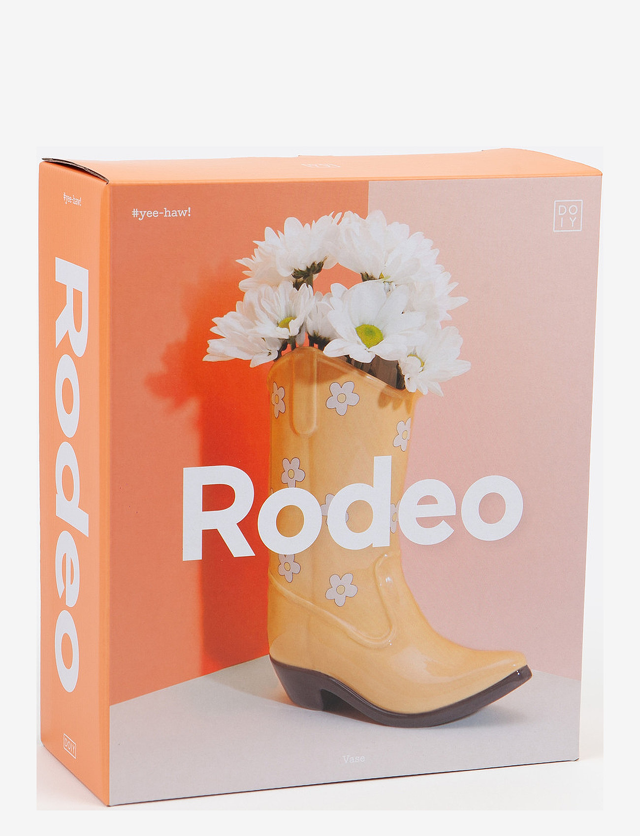 DOIY - Vase - Rodeo - Cowboy Boot - vases - yellow - 2